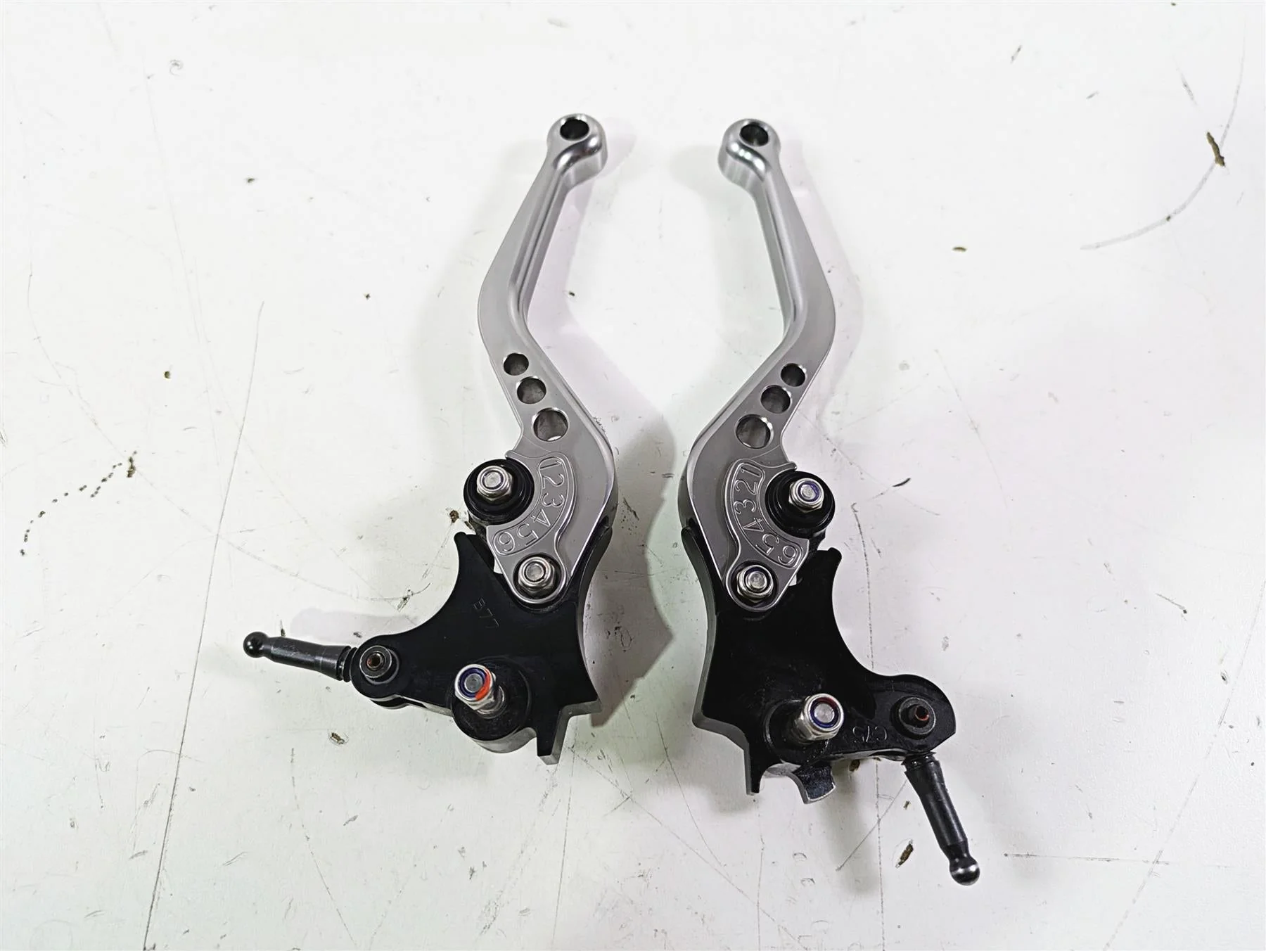 2018 BMW R1200GS GSW K50 Pazzo Racing Short Brake Clutch Lever Set B-77 C-75 - Image 5