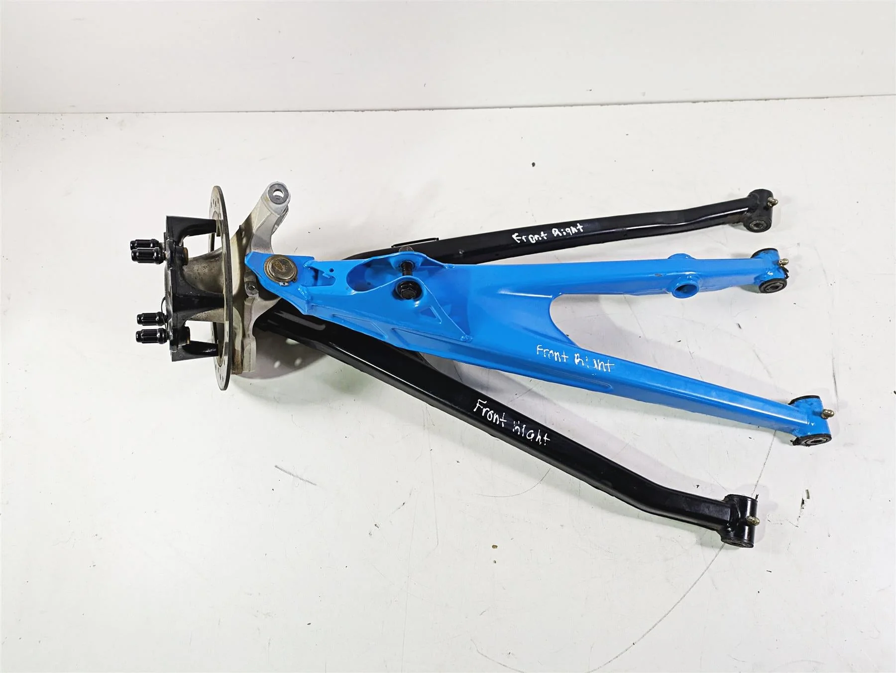 2018 Can Am Maverick X3 XRC Turbo R Front Right Knee Assembly 72" Blue 706203129 - Image 3