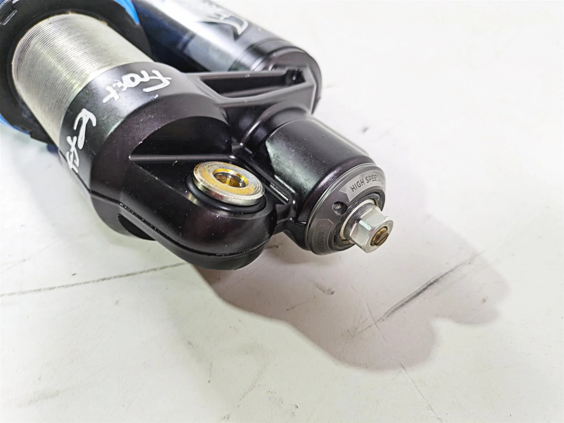 2018 Can Am Maverick X3 XRC Turbo R Left Front Shock Damper Fox Blue 706202856 - Image 5