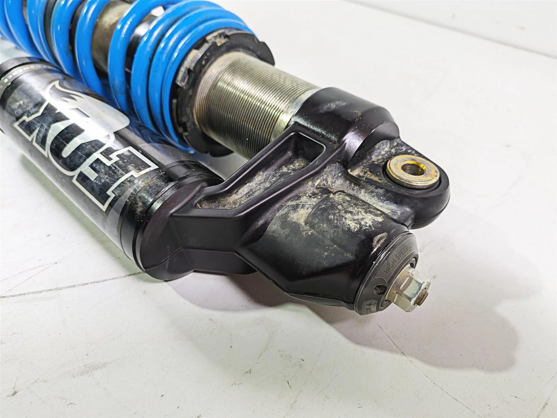 2018 Can Am Maverick X3 XRC Turbo R Left Front Shock Damper Fox Blue 706202856 - Image 9