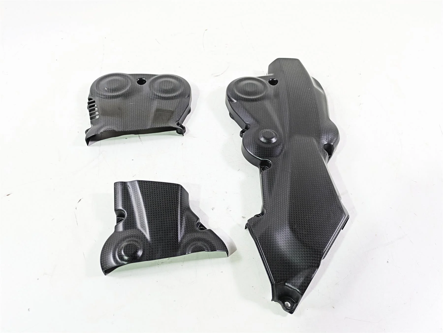 2018 Ducati Hypermotard 939 SP Carbon Fiber Timing Cover Fairing Set 24511081B - Image 11
