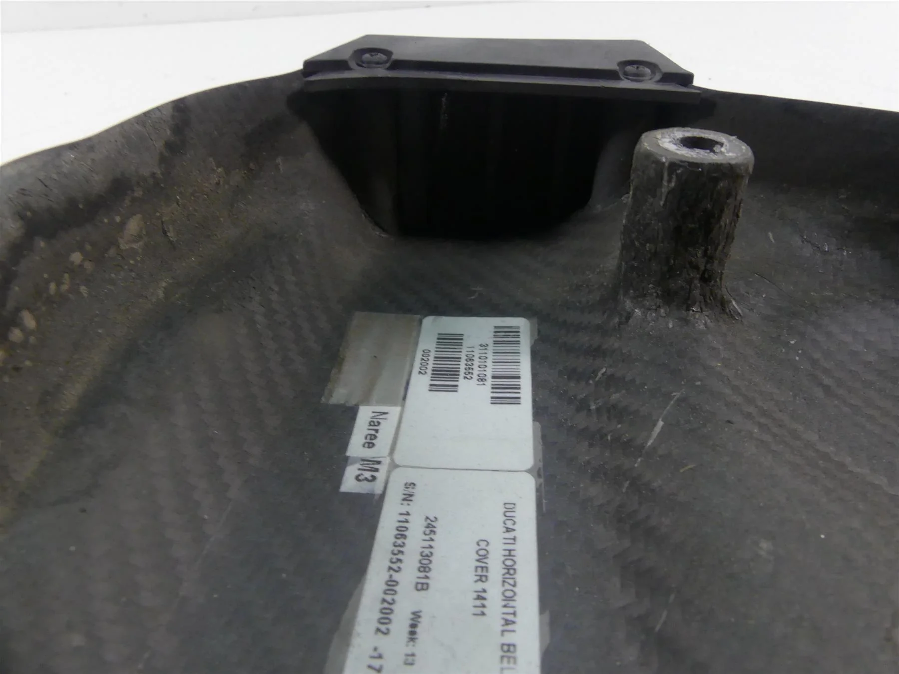 2018 Ducati Hypermotard 939 SP Carbon Fiber Timing Cover Set 24511301B - Image 12