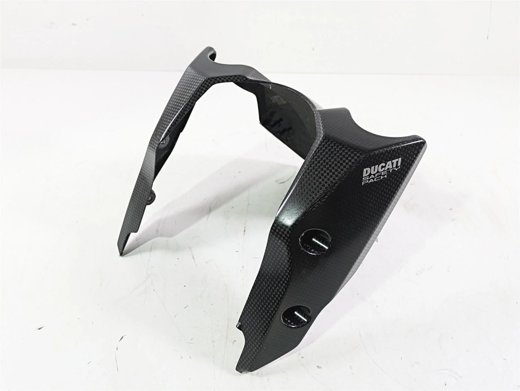 2018 Ducati Hypermotard 939 SP Lower Front Carbon Fiber Fender 564Z0081A - Image 6