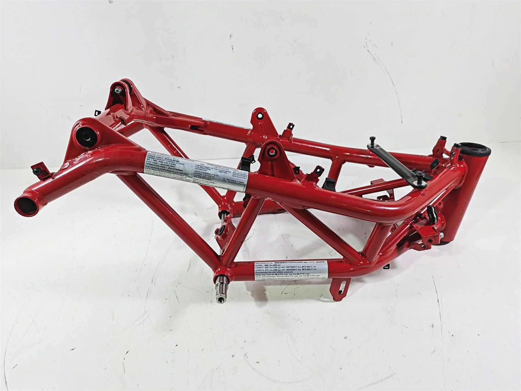 2018 Ducati Hypermotard 939 SP Straight Main Frame Chassis With Clean Oregon Title 47017931AA 47017961AA