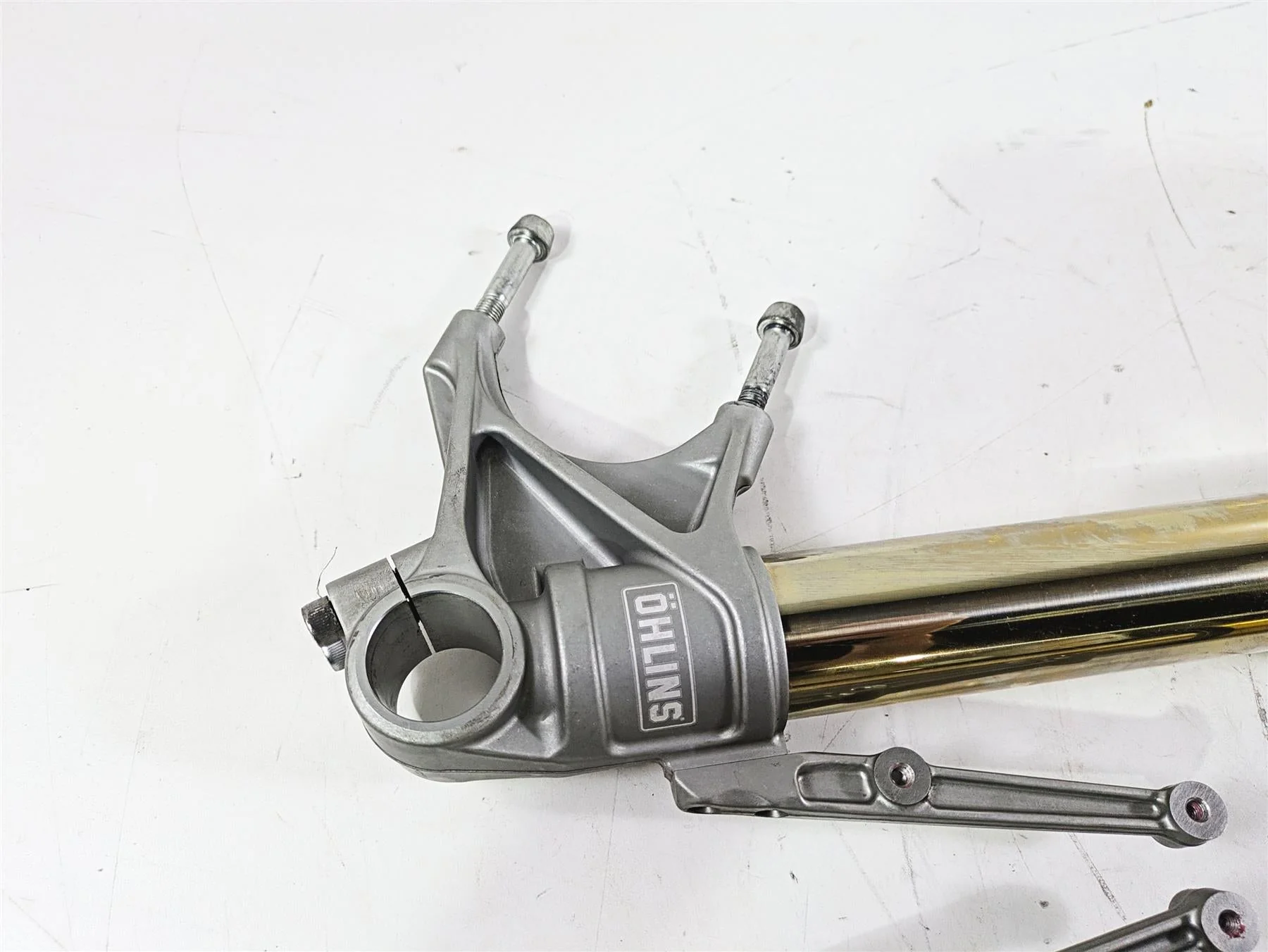 2018 Ducati Hypermotard 939 SP Straight Ohlins Front Fork Leg Set 34420751A - Image 12