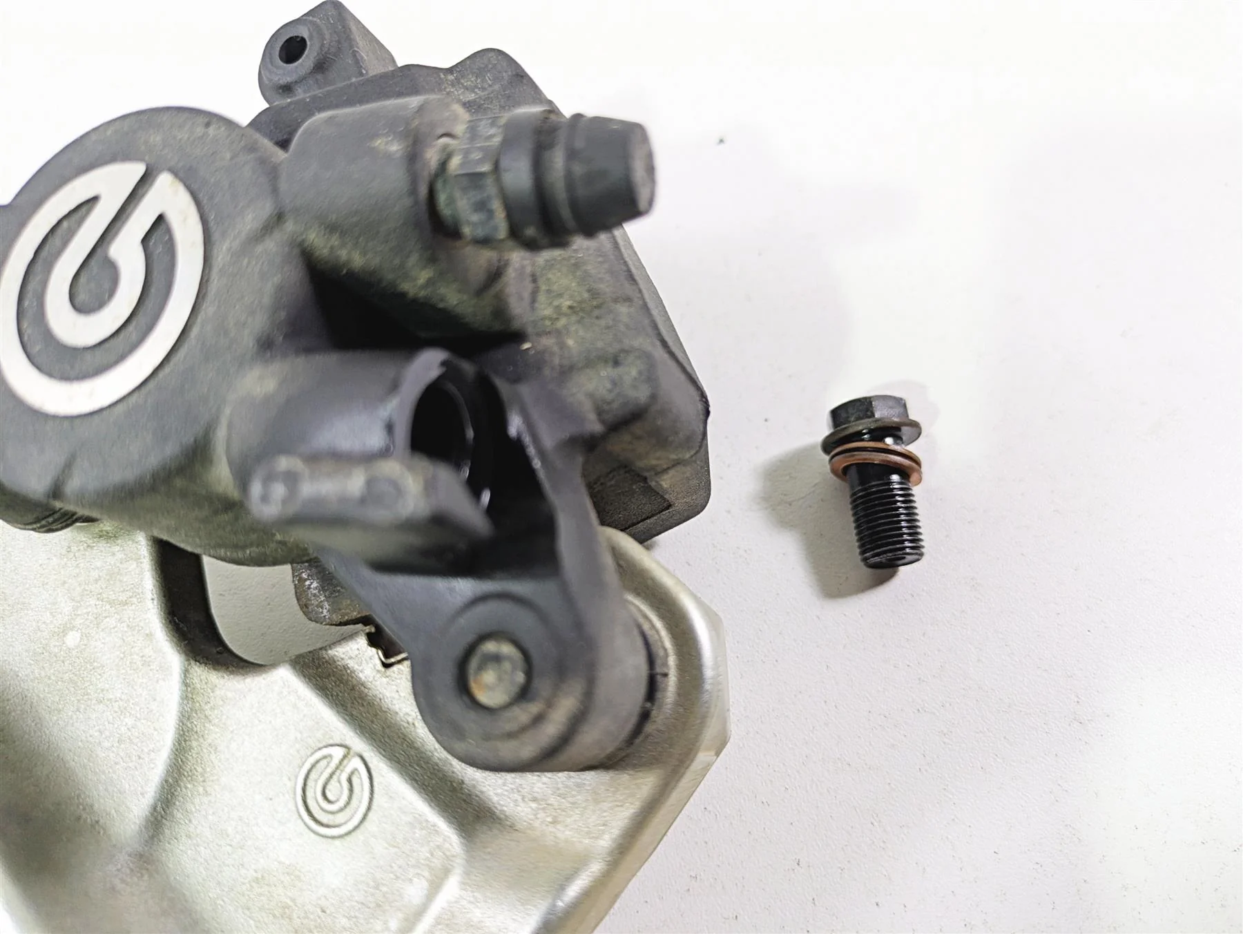 2018 Ducati Scrambler Desert Sled 800 Rear Brake Caliper & Bracket 61140442A - Image 12