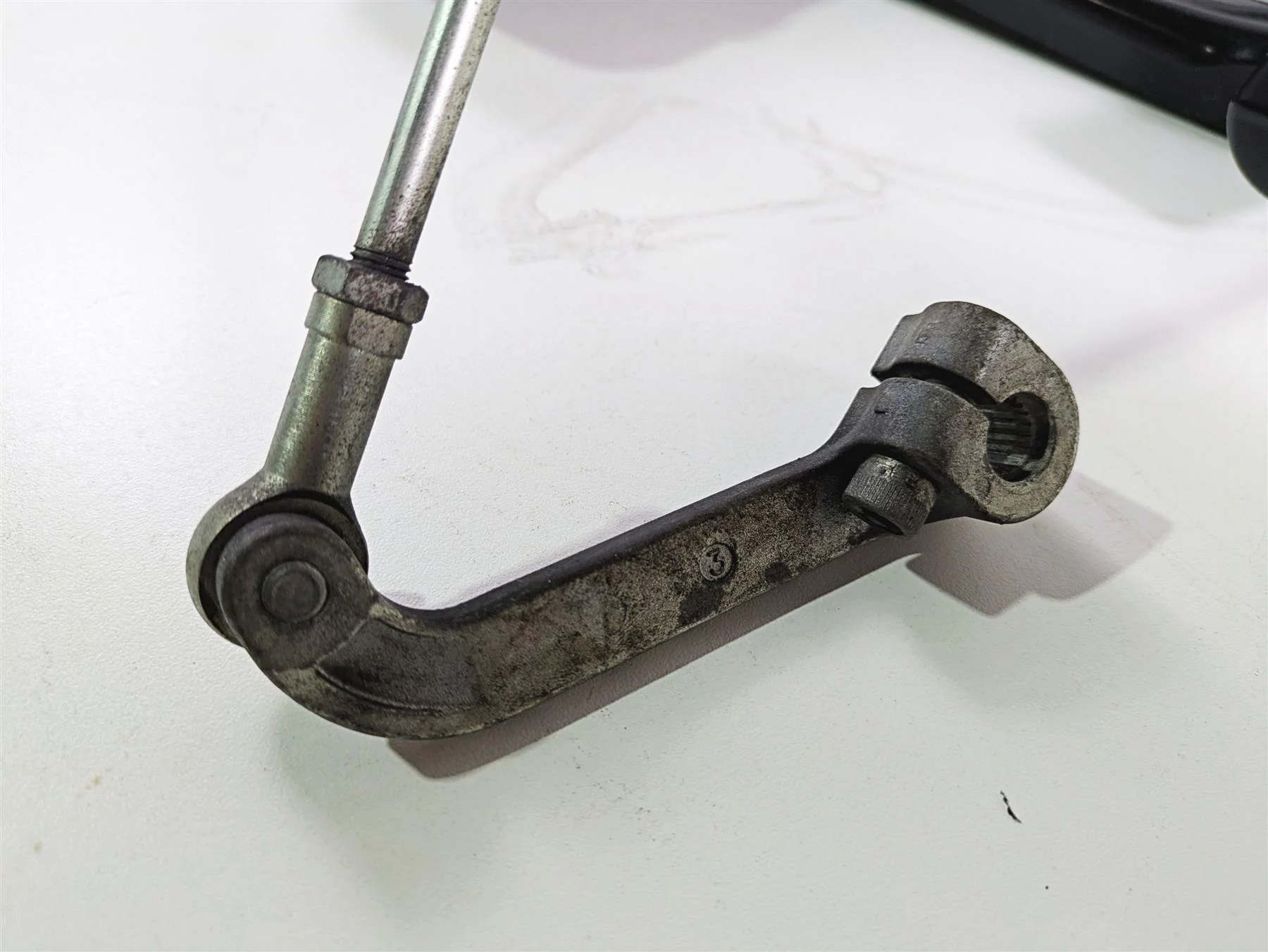 2018 Harley FLHCS Softail Heritage 115th Left Floorboard & Shift Lever 50501087 - Image 5