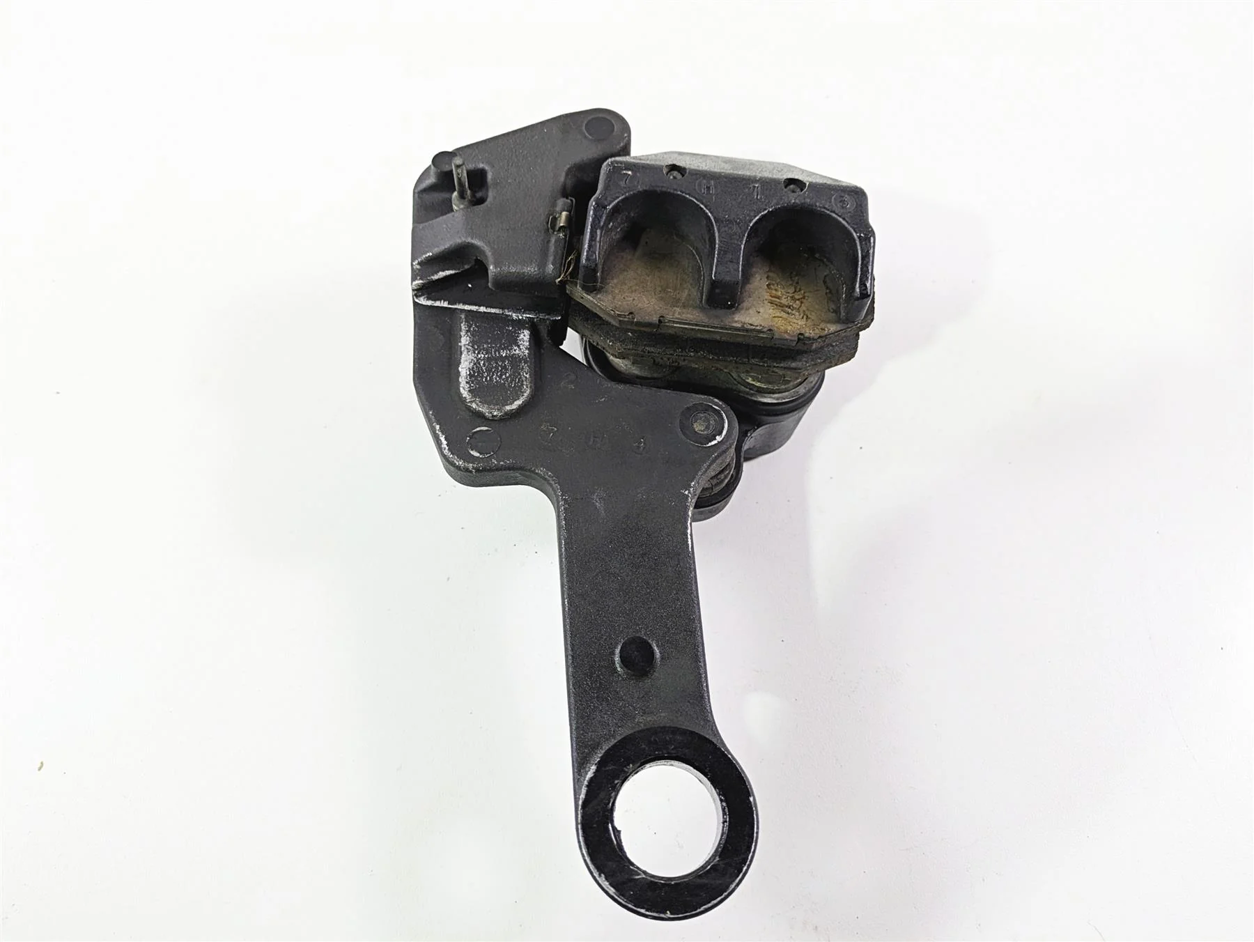 2018 Harley FLHCS Softail Heritage 115th Rear Brake Caliper & Bracket 41300192 - Image 5