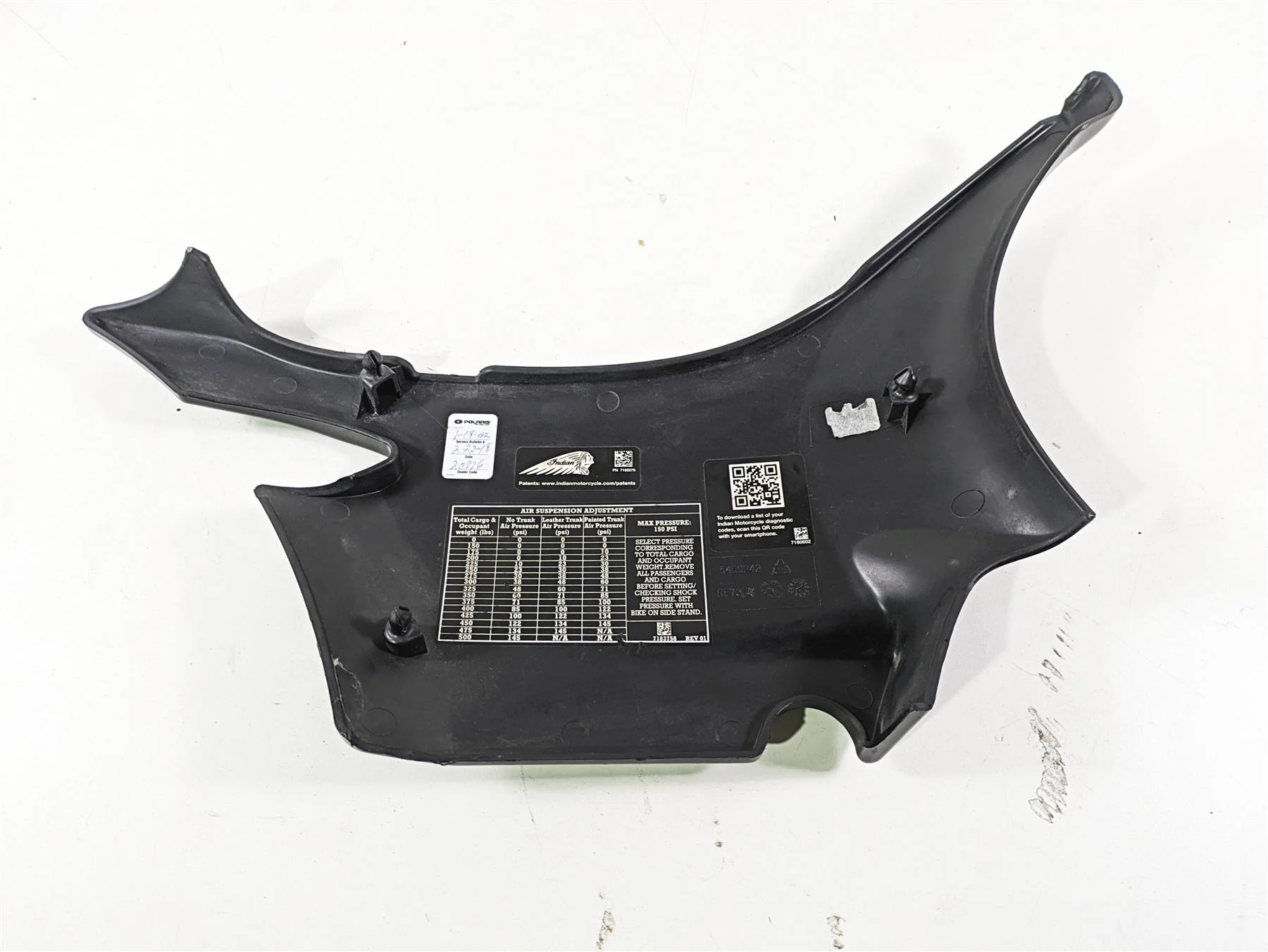 2018 Indian Chieftain Dark Horse Left Upper Side Cover Fairing 5450242 5455671 - Image 10