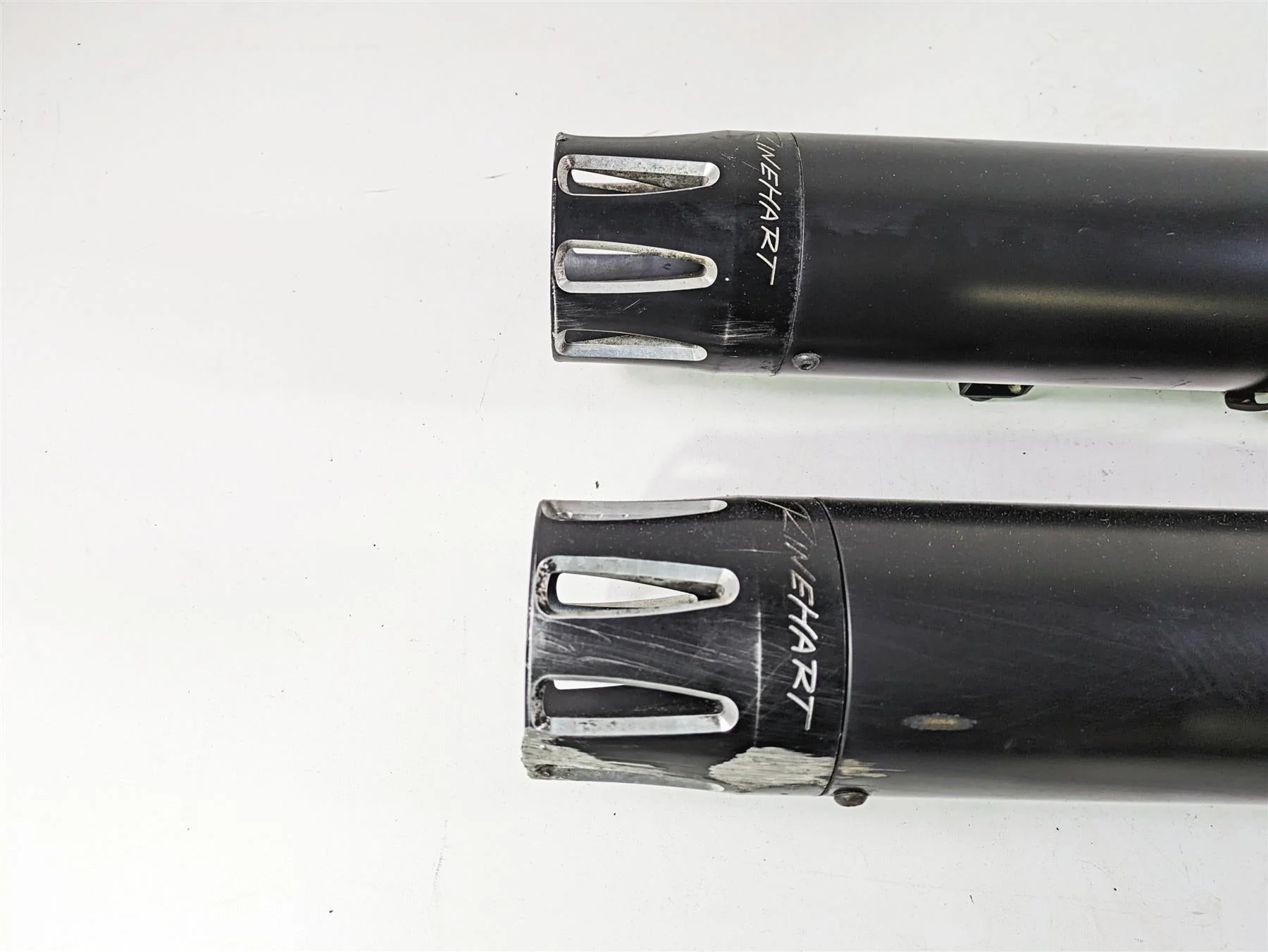 2018 Indian Chieftain Dark Horse Rinehart 4" Slip on Muffler Set 500-0501-Slot - Image 3