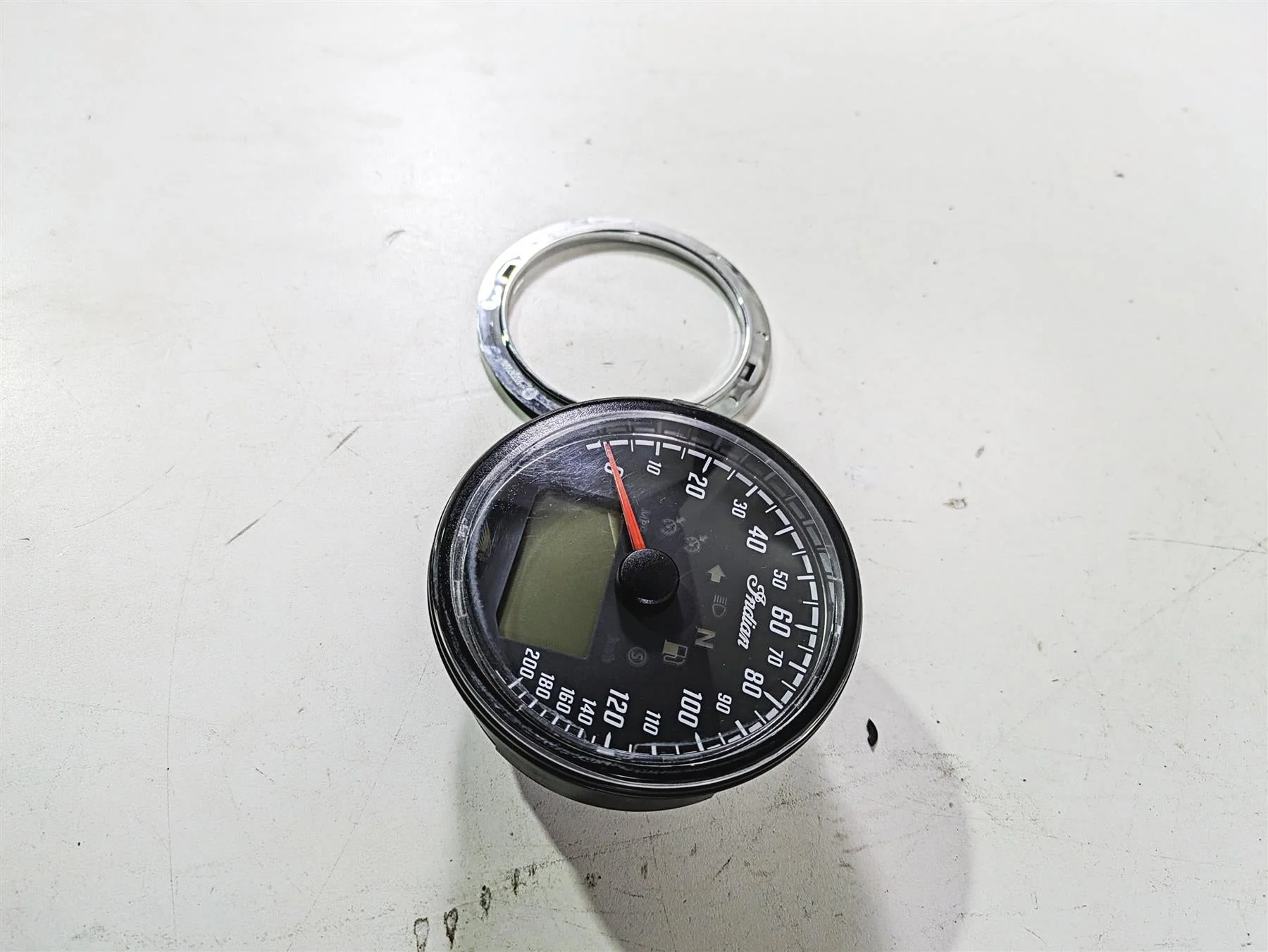 2018 Indian Chieftain Dark Horse Speedometer Speedo Gauge Instrument 29K 3280722 - Image 3
