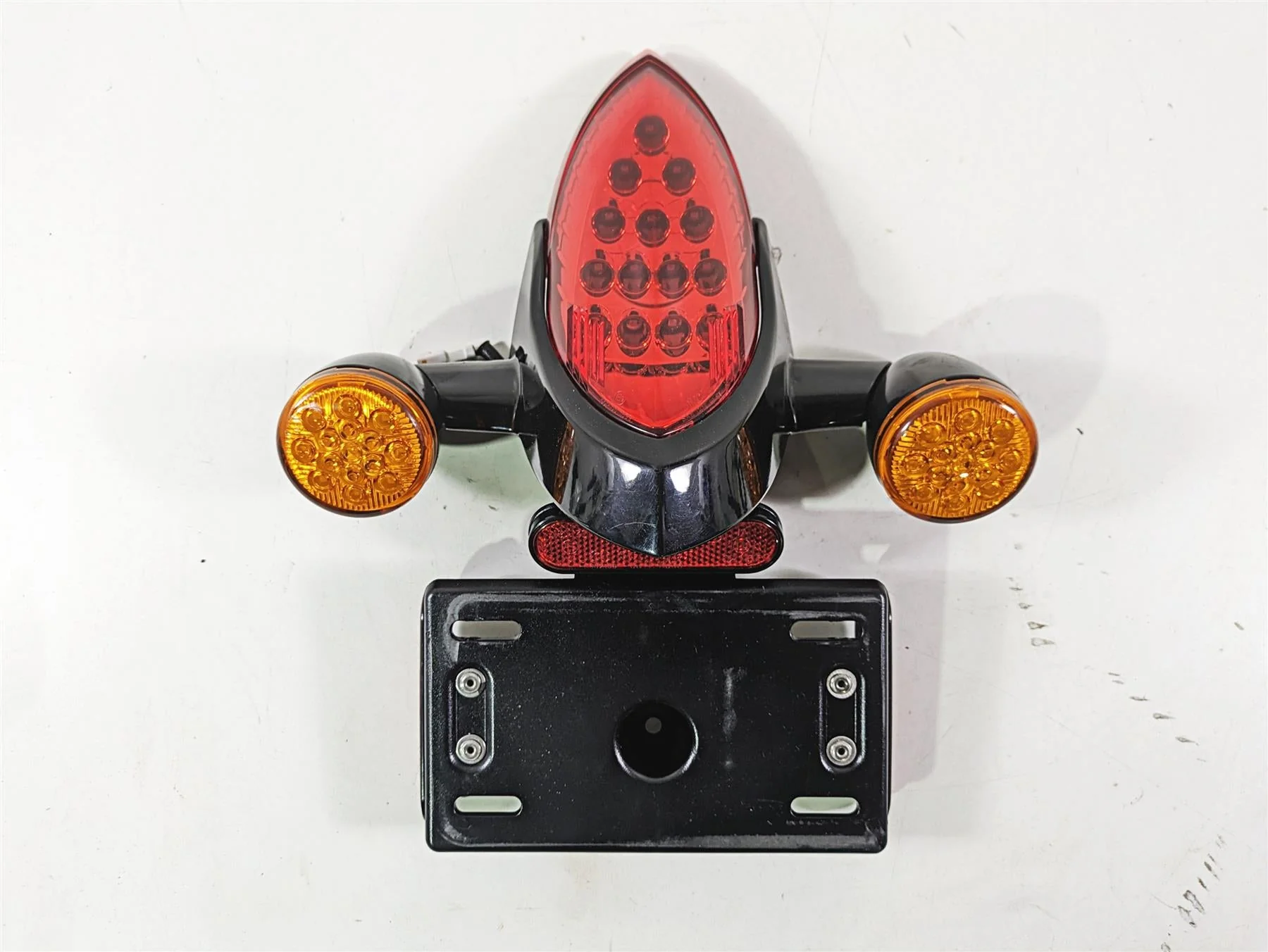 2018 Indian Chieftain Dark Horse Taillight Blinker Plate Holder Set 5138445 - Image 6