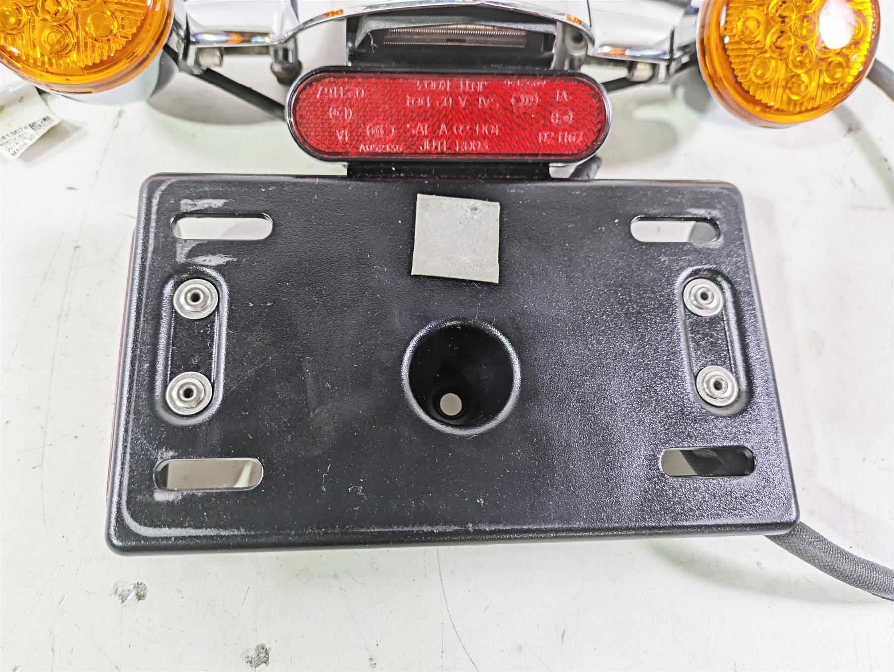 2018 Indian Chieftain Limited Chrome Taillight Blinker Plate Holder Set 5138445 - Image 10