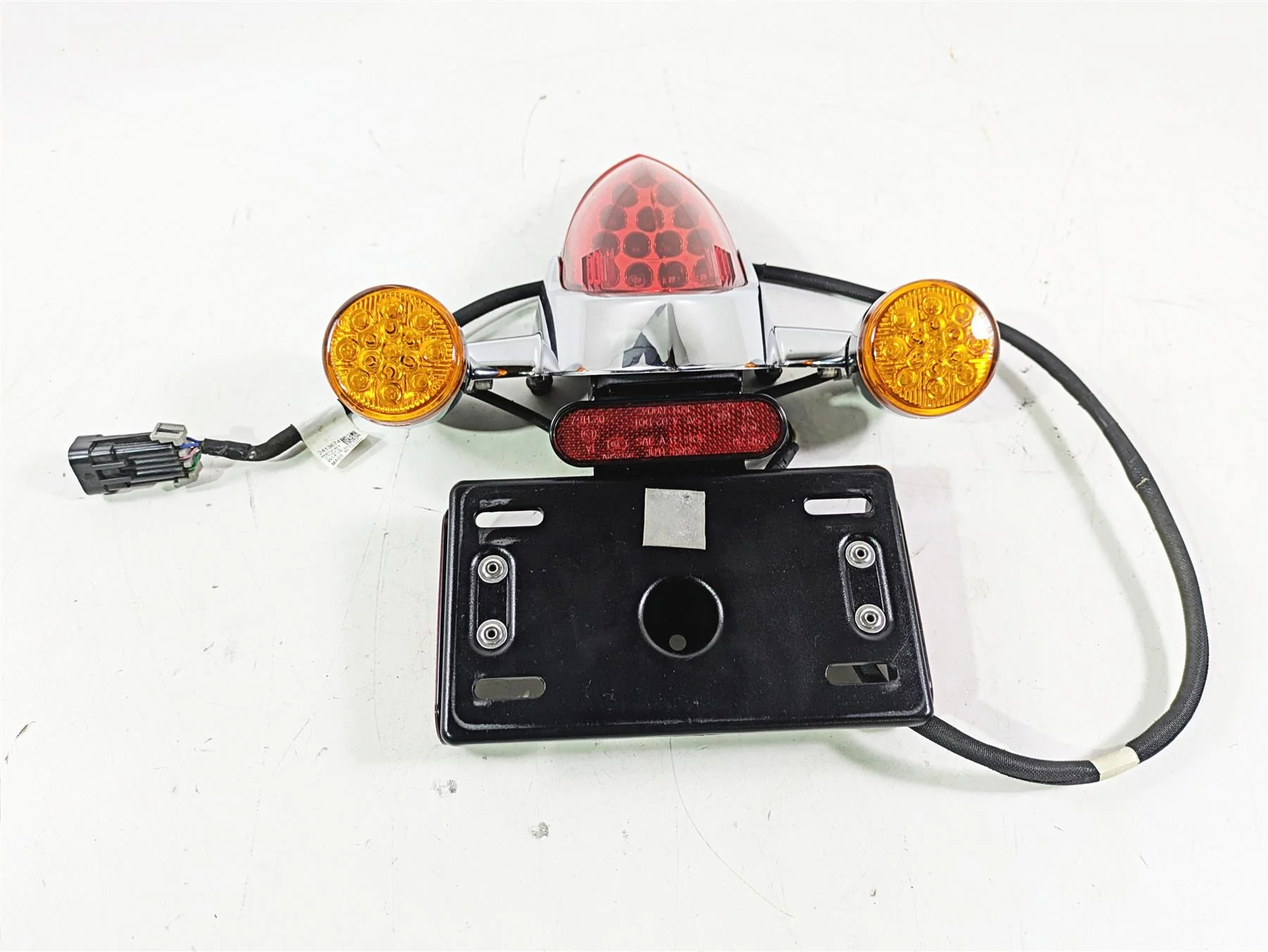 2018 Indian Chieftain Limited Chrome Taillight Blinker Plate Holder Set 5138445 - Image 5