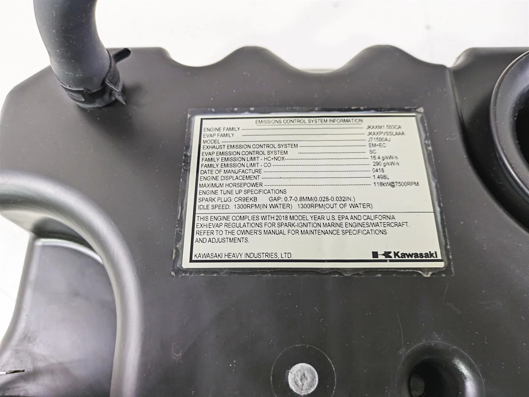 2018 Kawasaki STX-15F Jetski Air Box Cleaner Breather Filter  Set 11011-3704 - Image 12