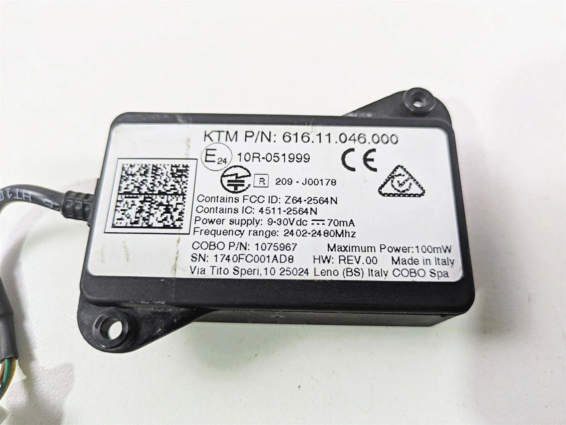 2018 KTM 1290 Super Duke R Connectivity Control Module Ecu Ecm 61611046000 - Image 7