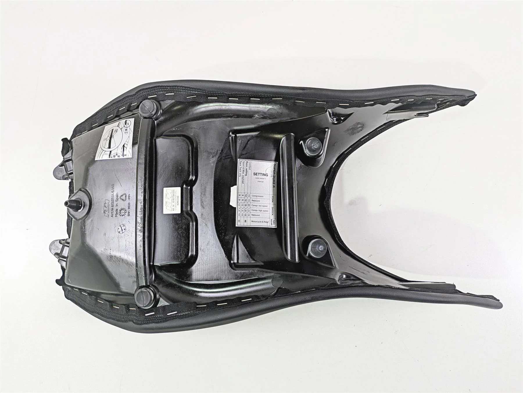 2018 KTM 1290 Super Duke R Front Rider Driver Saddle Seat 61307046000 - Image 7