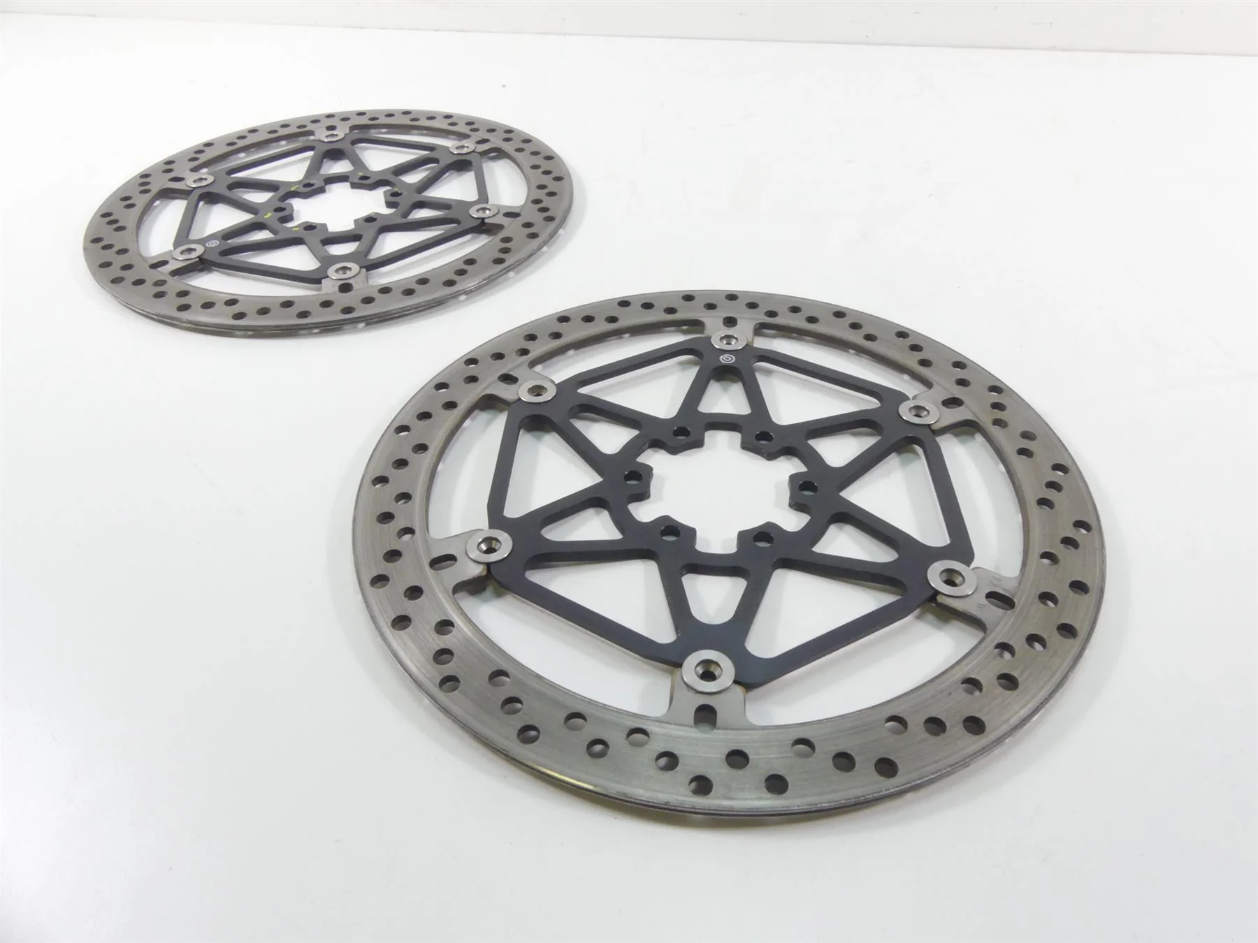 2019 Aprilia Tuono V4 RR Factory Front Brake Rotor Disc Set 2B001135 2B001136 - Image 4