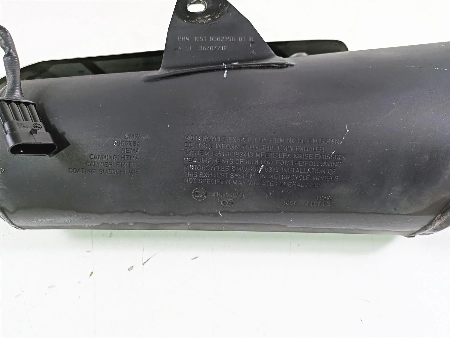 2019 BMW G310GS K02 Stock Exhaust Pipe Muffler & Midpipe 18518371458 - Image 10