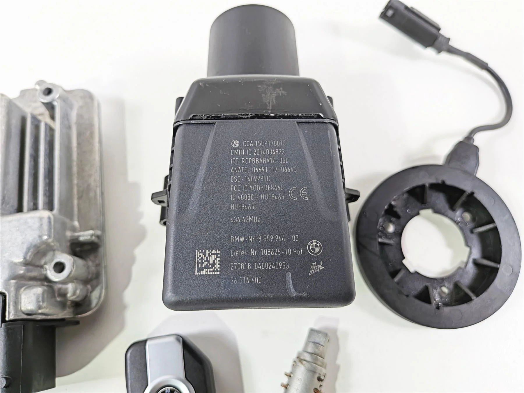 2019 BMW R1250GS K50 Cdi Ecm Ignition Switch Key Lock 13619457511 66128559944 - Image 7