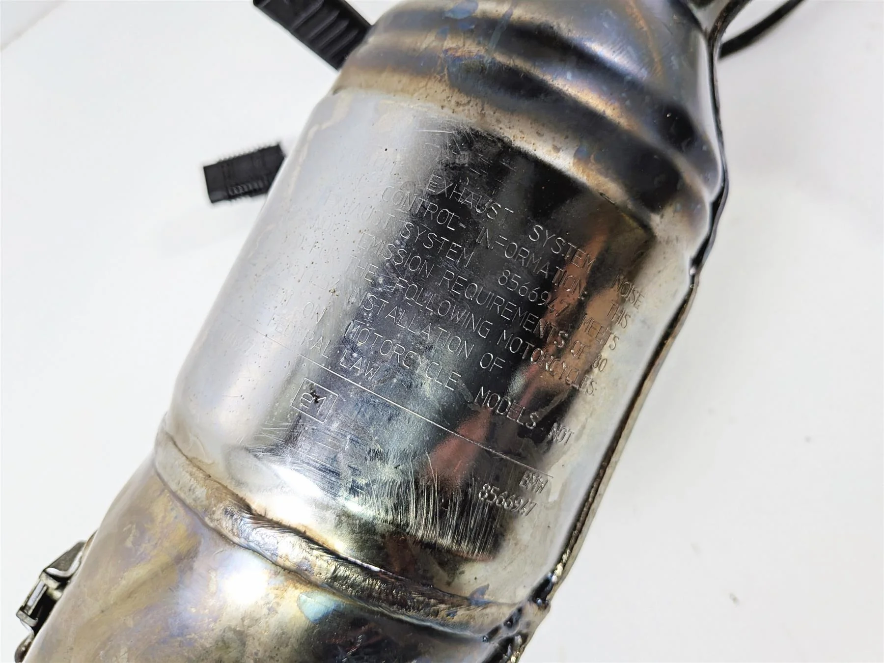 2019 BMW R1250GS K50 Chrome Exhaust Header Servo Motor - Dent 18518559520 - Image 3