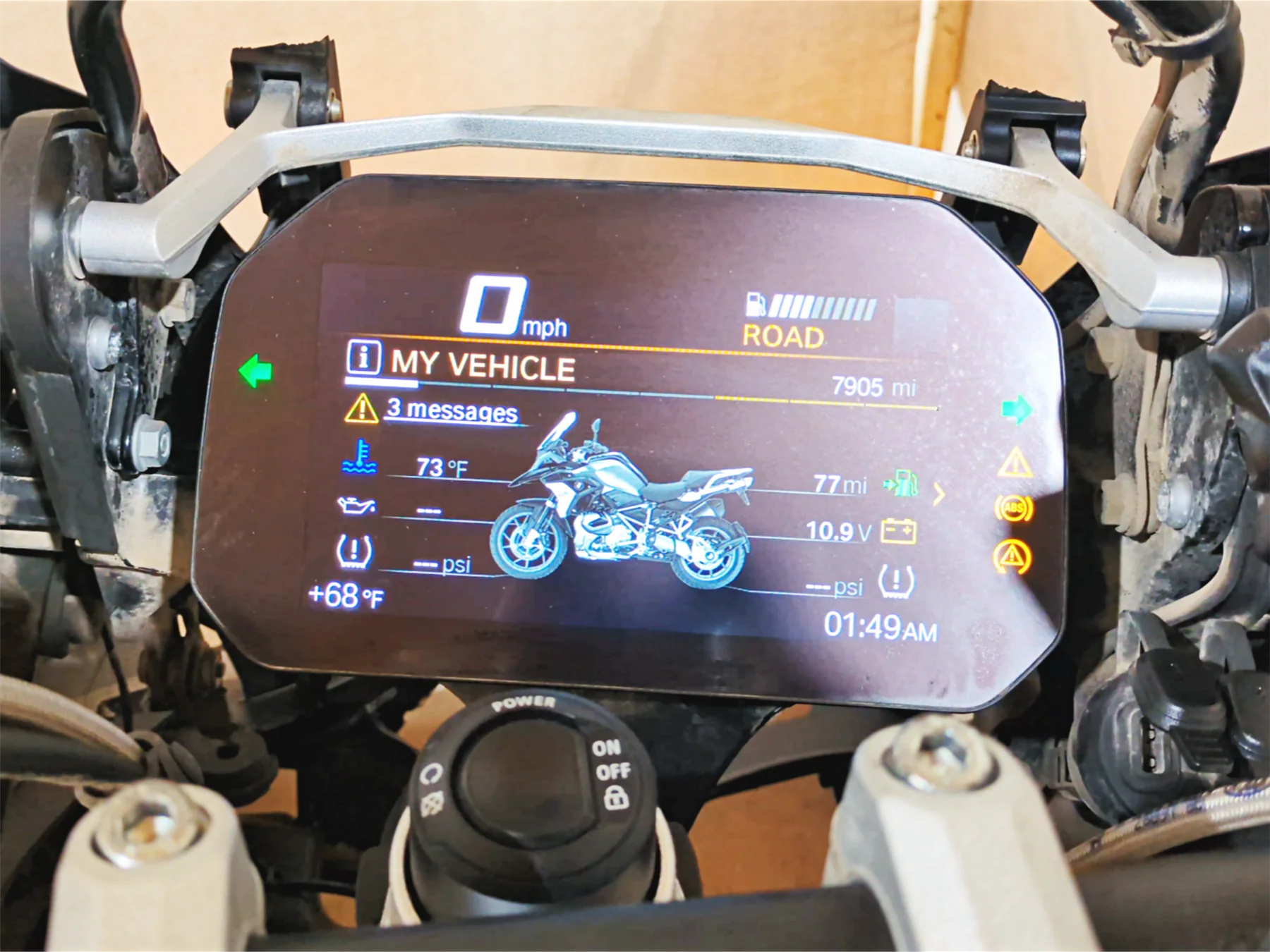 2019 BMW R1250GS K50 Tft Speedometer Screen Dash 7K Only 62119467977 - Image 2