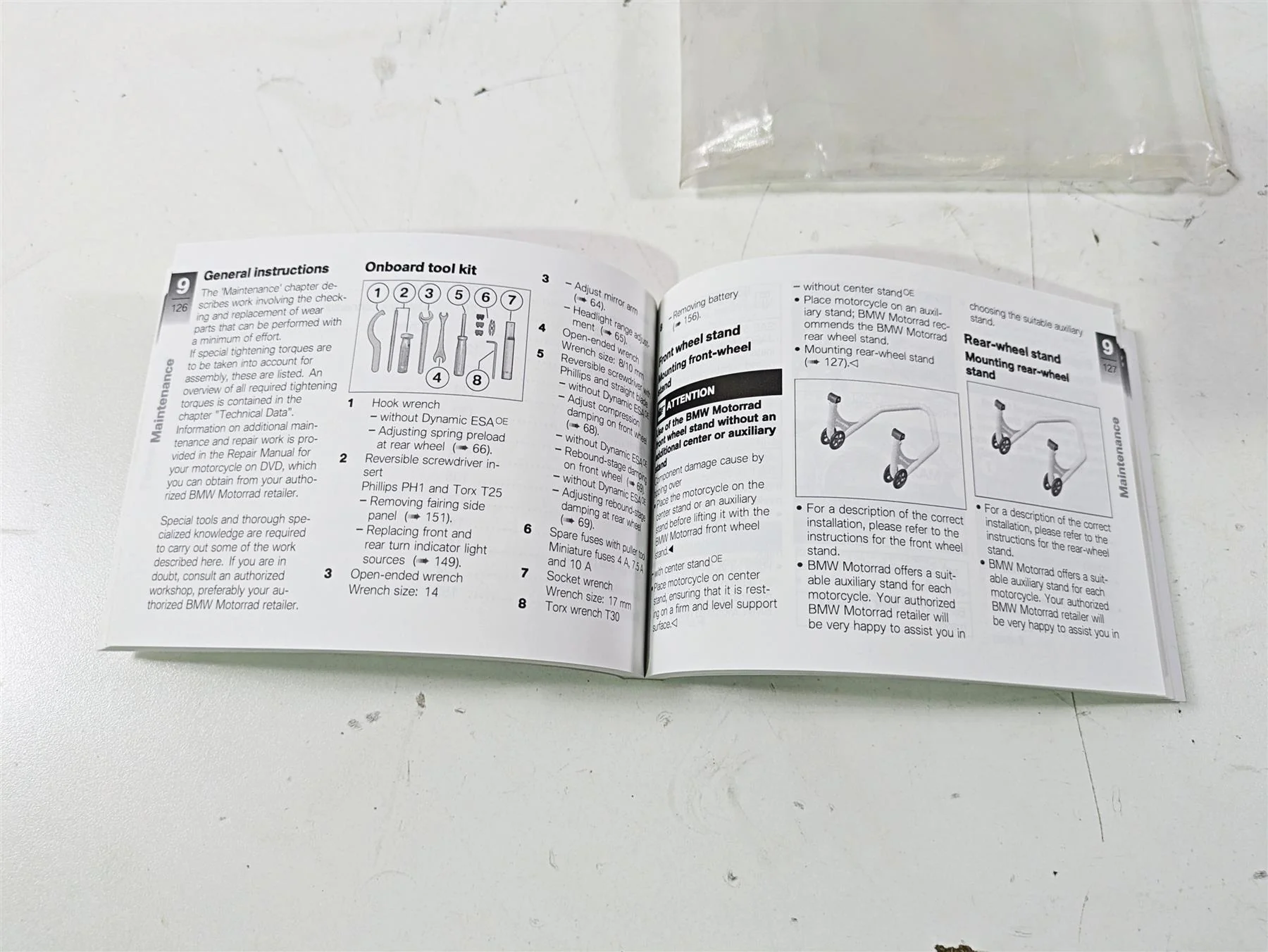 2019 BMW S1000XR K49 Owners Manual Booklet 01409467217 - Image 4