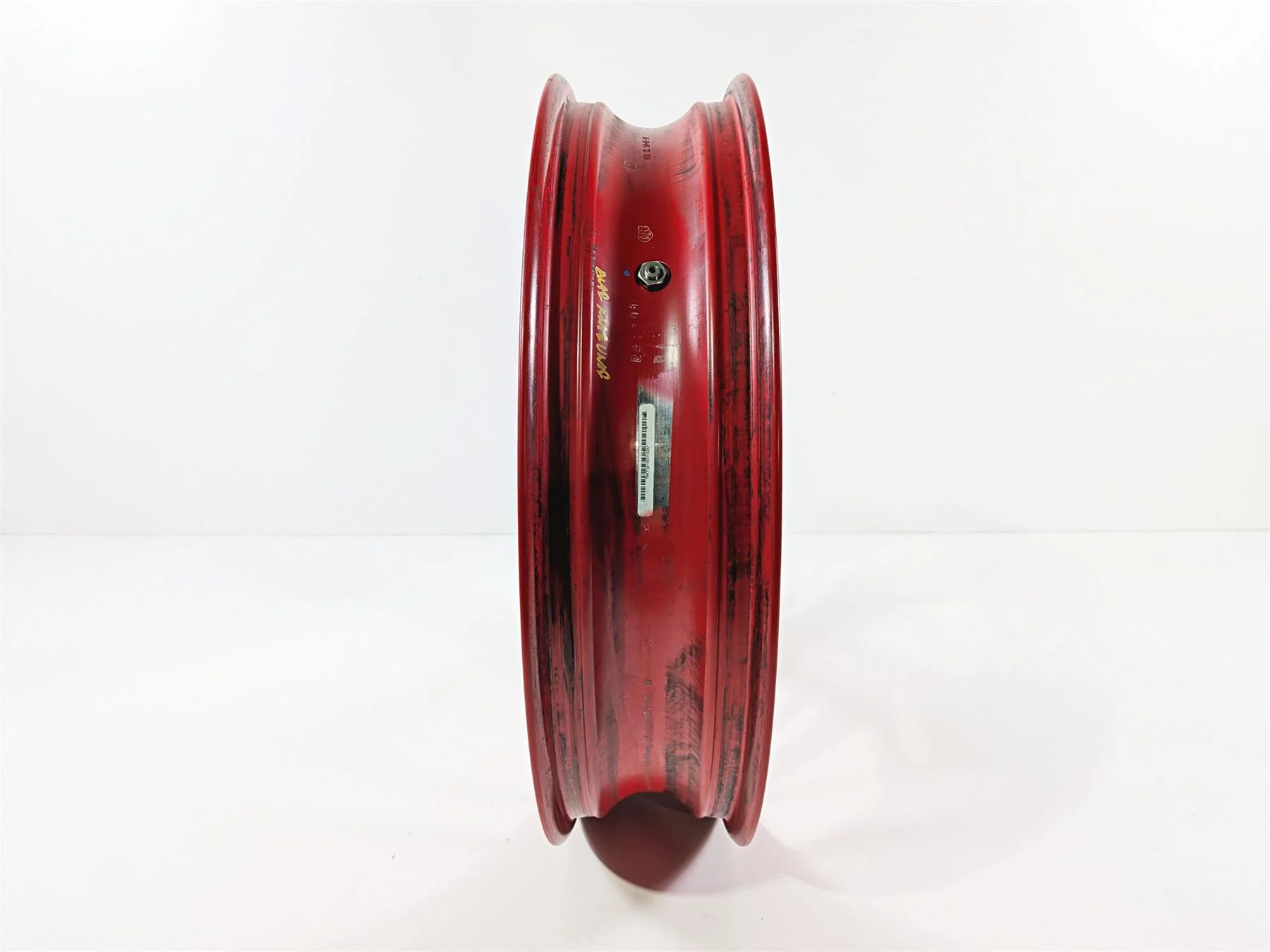 2019 Ducati 959 Panigale Straight 17x3.5 Front Wheel Red Rim 50121542AA - Image 3