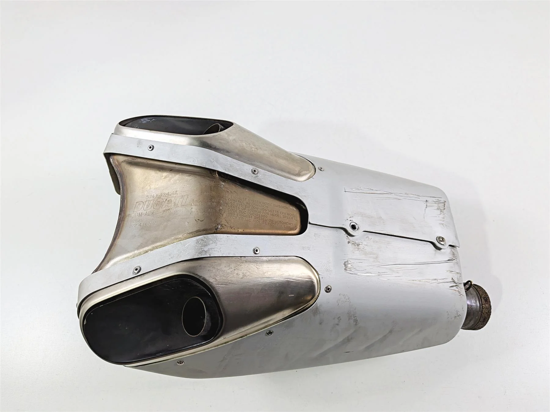 2019 Ducati Panigale V4S V4 S Corse Exhaust Muffler Pipe Silencer 57414344A - Image 11