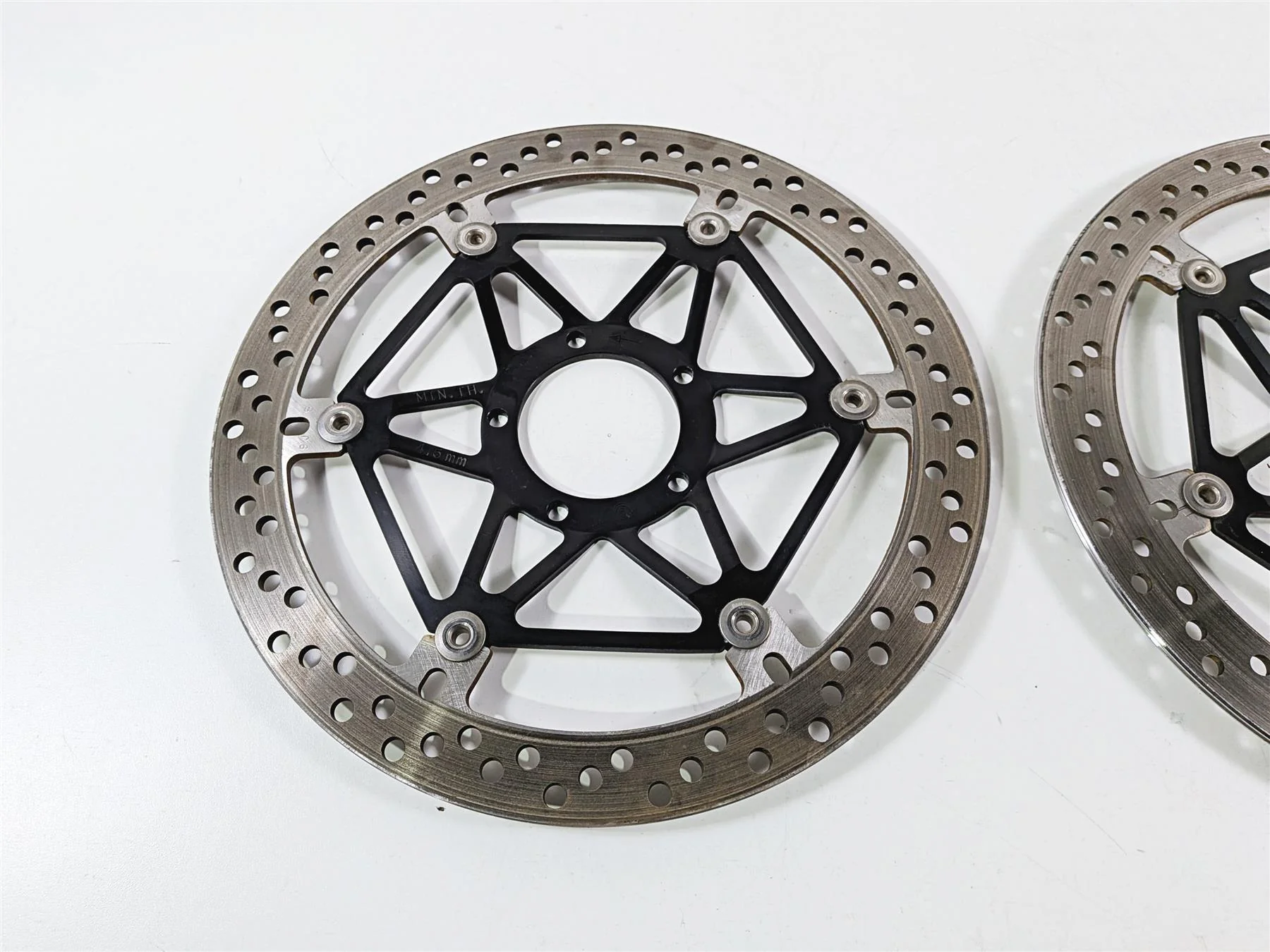2019 Ducati Panigale V4S V4 S Corse Front Brake Rotor Disc Set 4.9mm 49240901A - Image 6