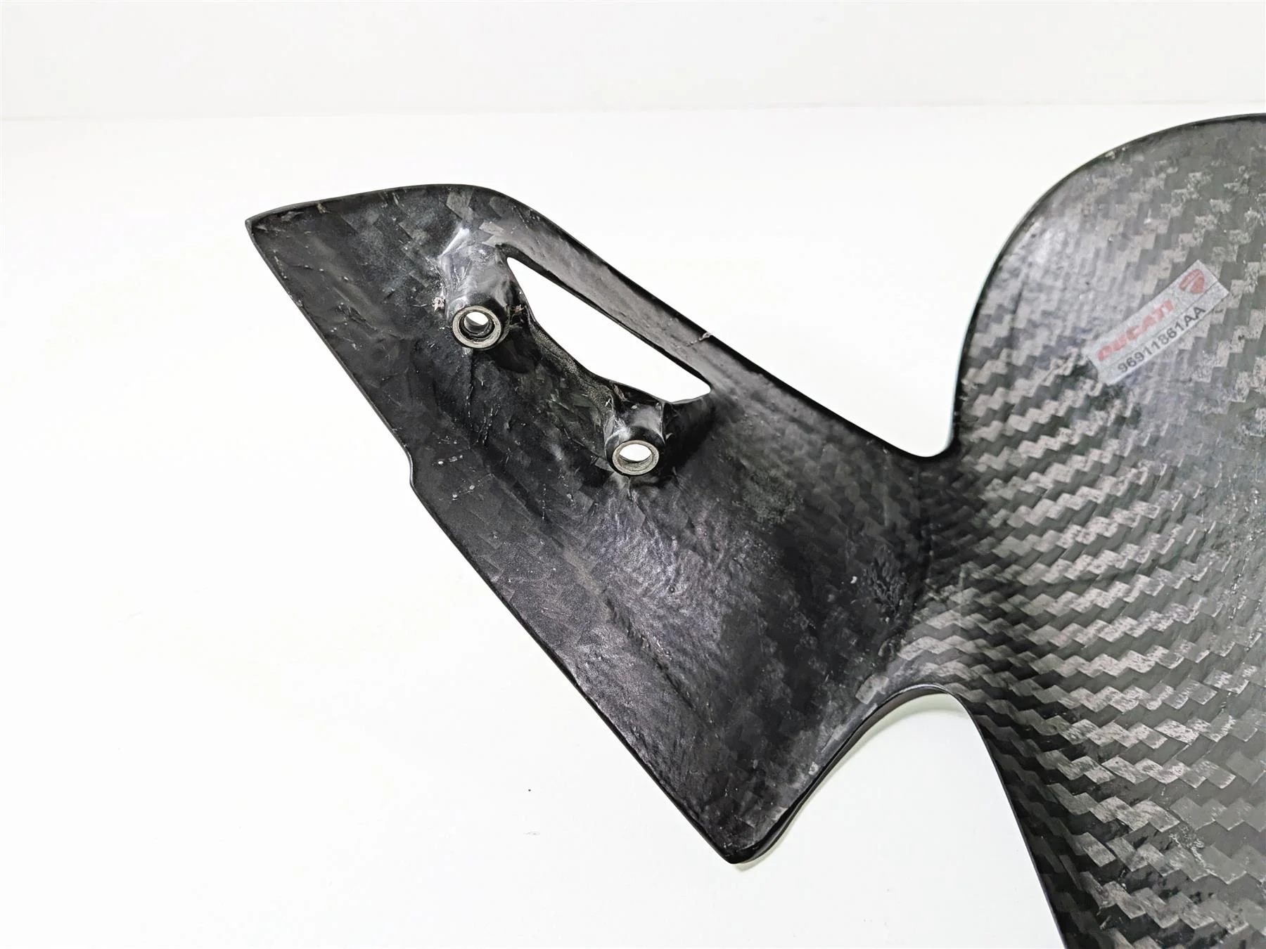 2019 Ducati Panigale V4S V4 S Corse Performance Carbon Fiber Front Fender 96911861AA - Image 10