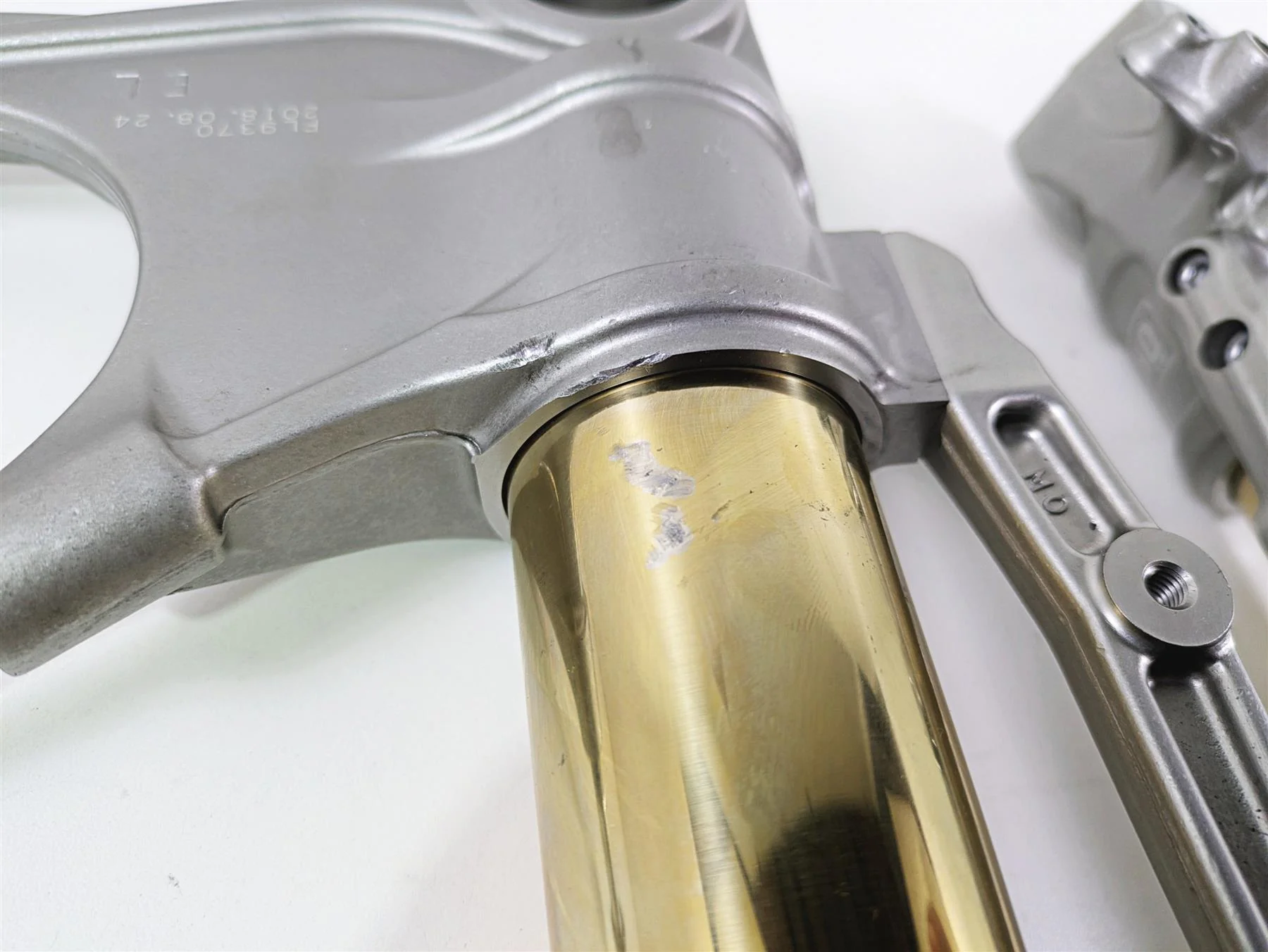 2019 Ducati Supersport 939 S Ohlins Front Fork Leg Set READ 34520881A 34420881A - Image 3