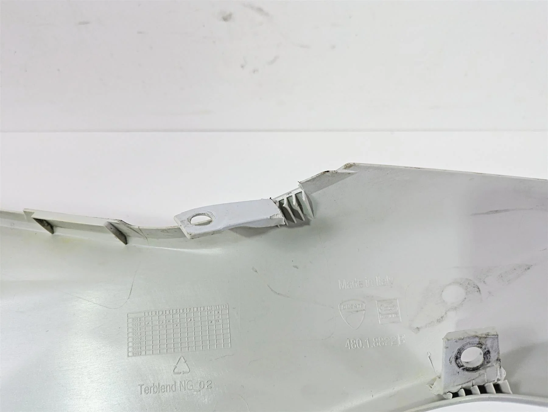 2019 Ducati Supersport 939 S Right Main Fairing Cover Set 48018821B 48018831B - Image 9