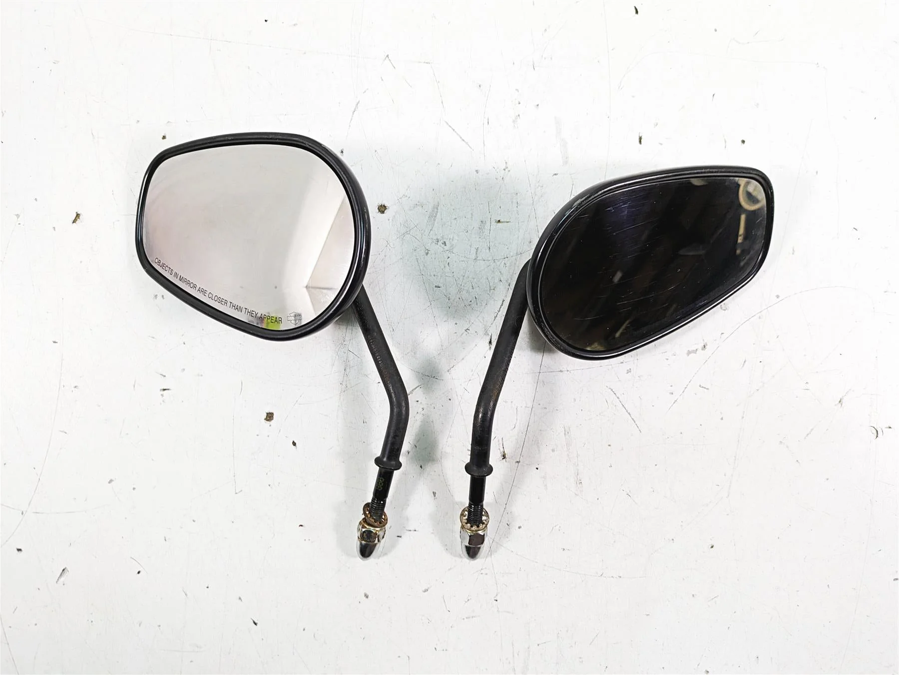 2019 Harley XL883N Sportster Iron Black Rear View Mirror Set 91982-03B 91983-03B - Image 11