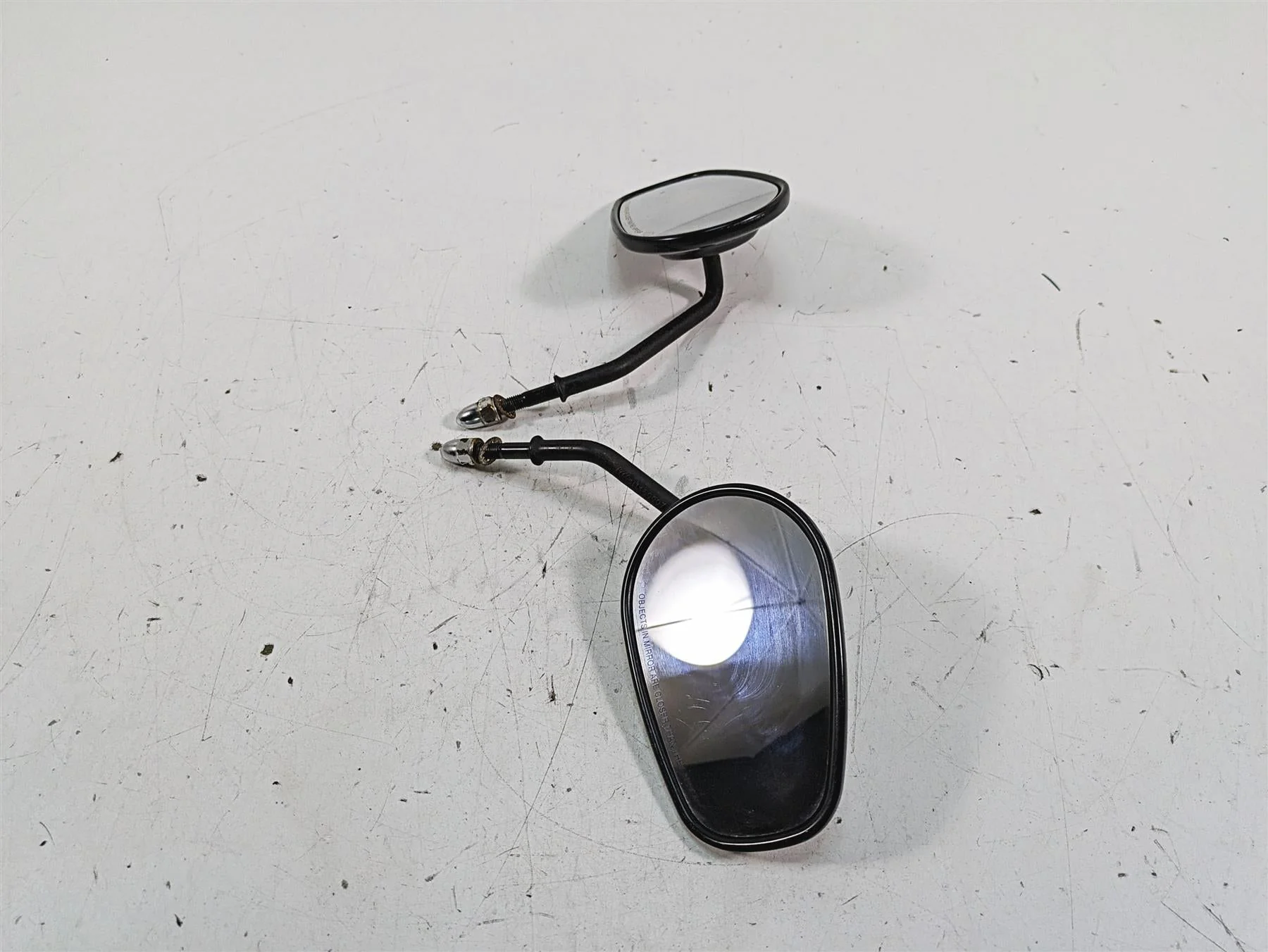 2019 Harley XL883N Sportster Iron Black Rear View Mirror Set 91982-03B 91983-03B - Image 8