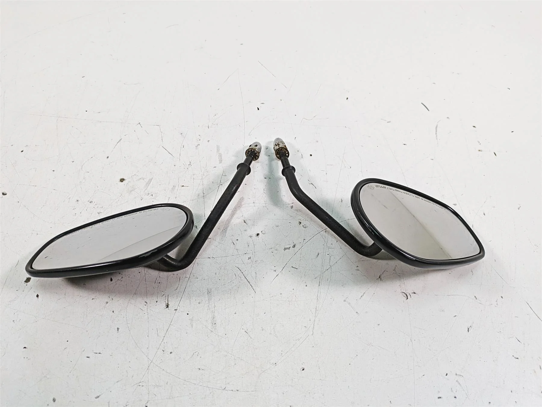 2019 Harley XL883N Sportster Iron Black Rear View Mirror Set 91982-03B 91983-03B - Image 9