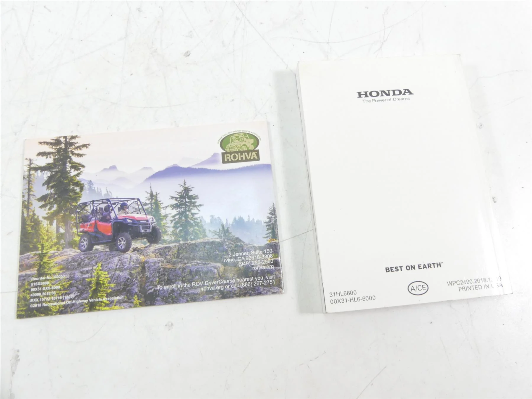 2019 Honda Talon SXS1000 S2R Owner Manual  00X31-HL6-6000 - Image 3