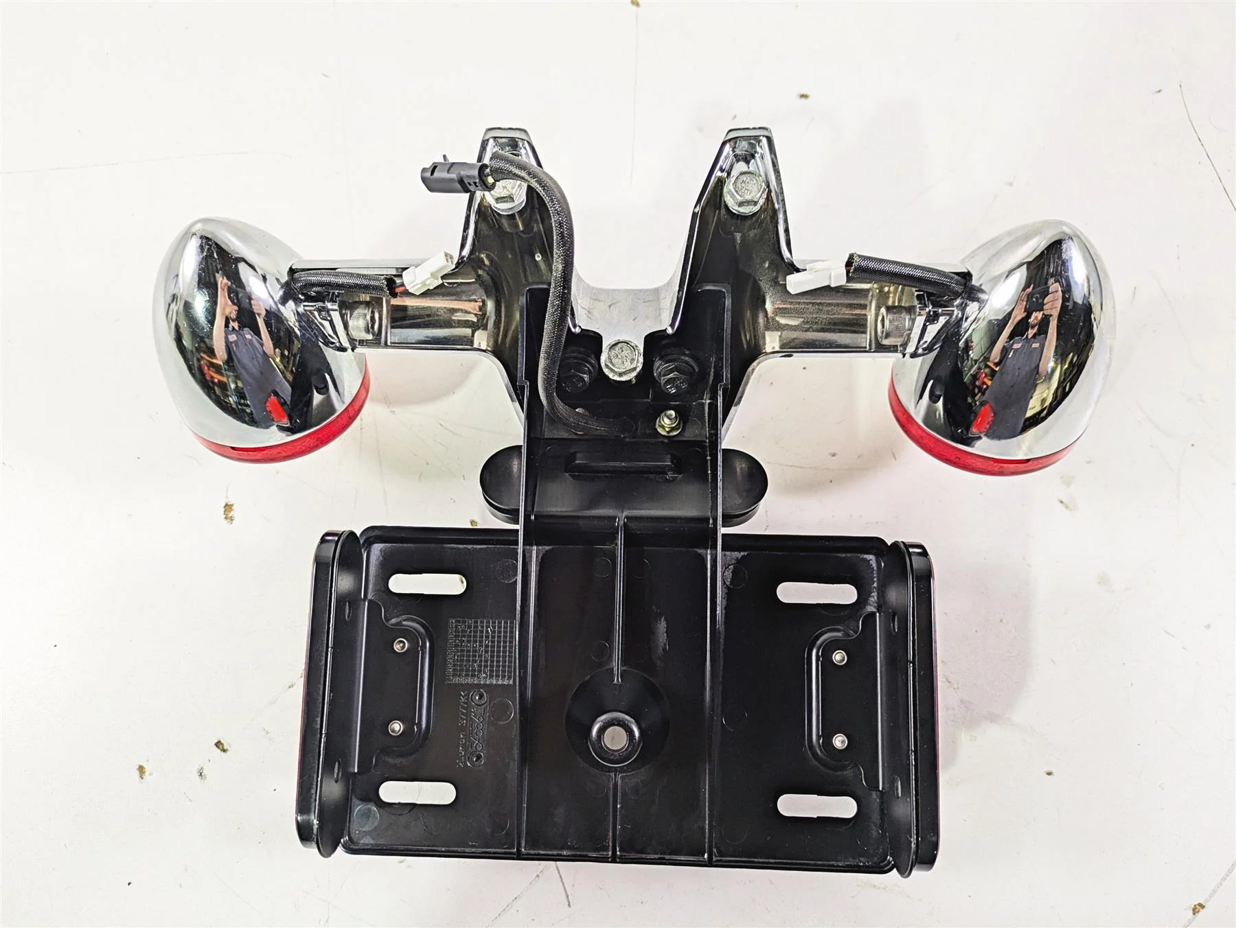 2019 Indian Chieftain Limited Taillight Blinker Plate Holder Set 5141811 5143494 - Image 6