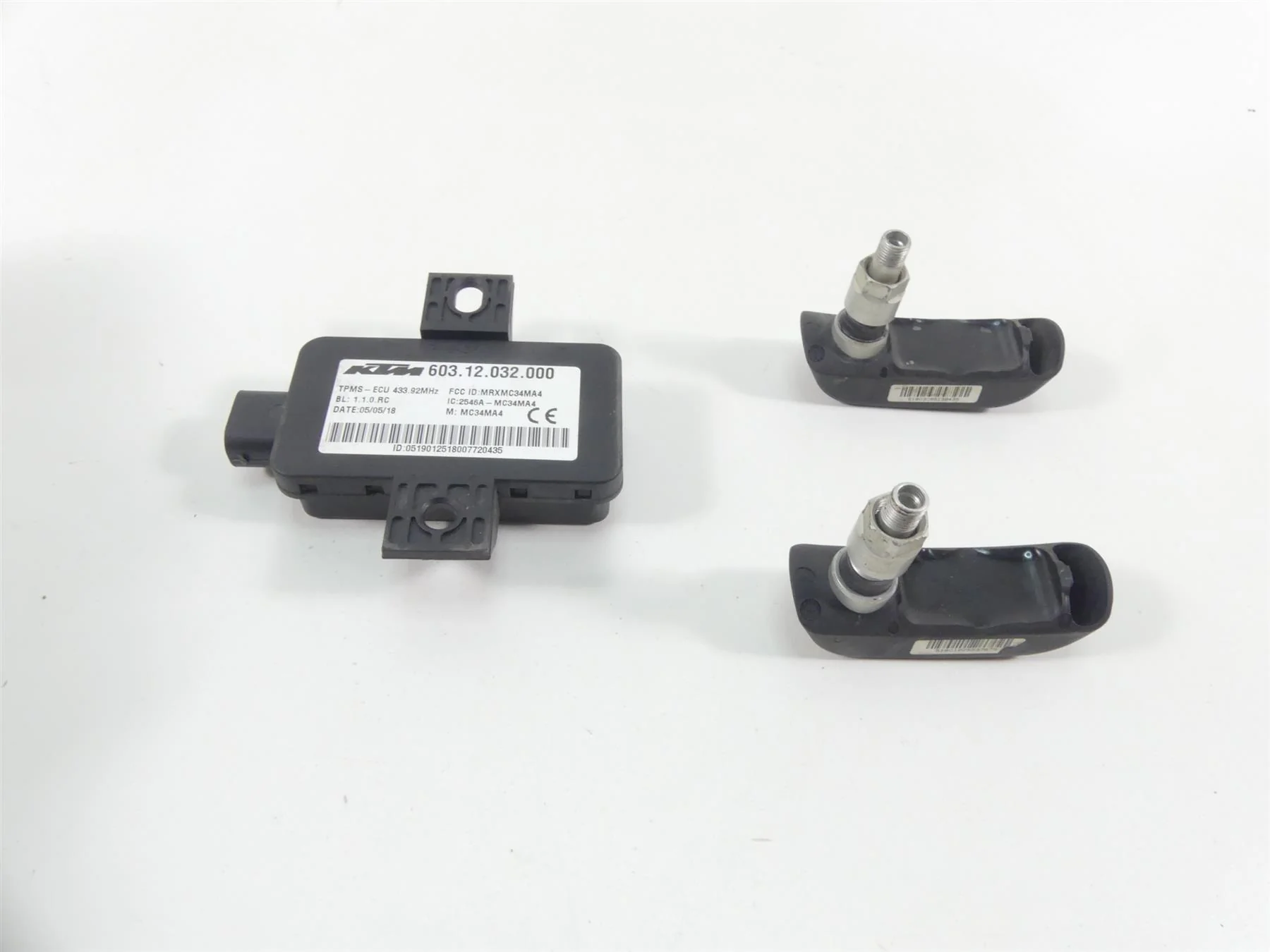 2019 KTM 1290R Super Adventure Tire Pressure Module & Sensor Set 60312032000