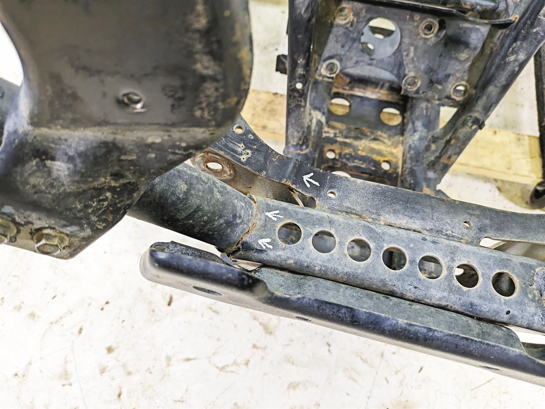 2019 Polaris RZR XP 1000 EPS Bent Front Subframe Sub Frame Chassis 1024369 - Image 2