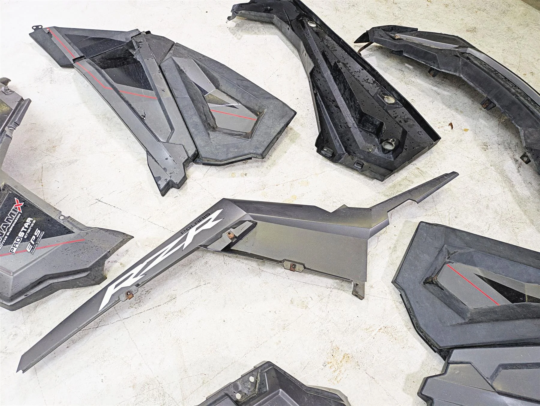 2019 Polaris RZR XP Turbo S Outer Exterior Plastic Cover Fairing Set 5450709 - Image 12