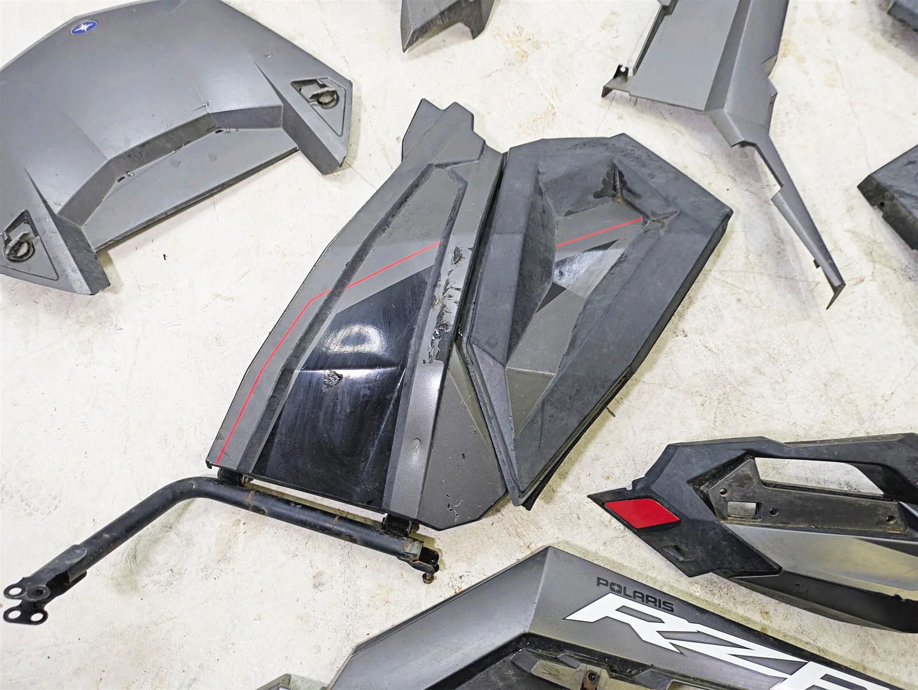 2019 Polaris RZR XP Turbo S Outer Exterior Plastic Cover Fairing Set 5450709 - Image 2