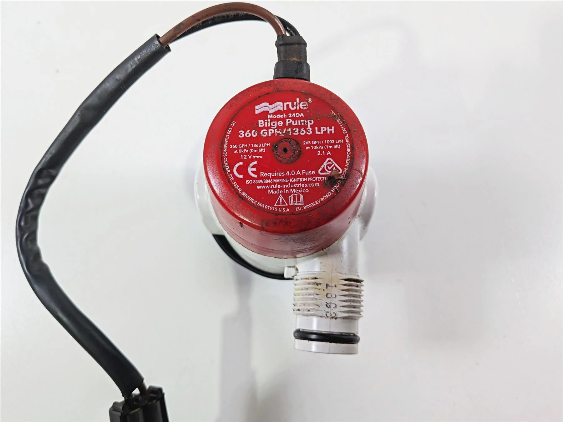 2019 Sea-Doo Spark 900 Trixx Rule Bilge Pump 24DA + Wiring Set 278003483 - Image 10