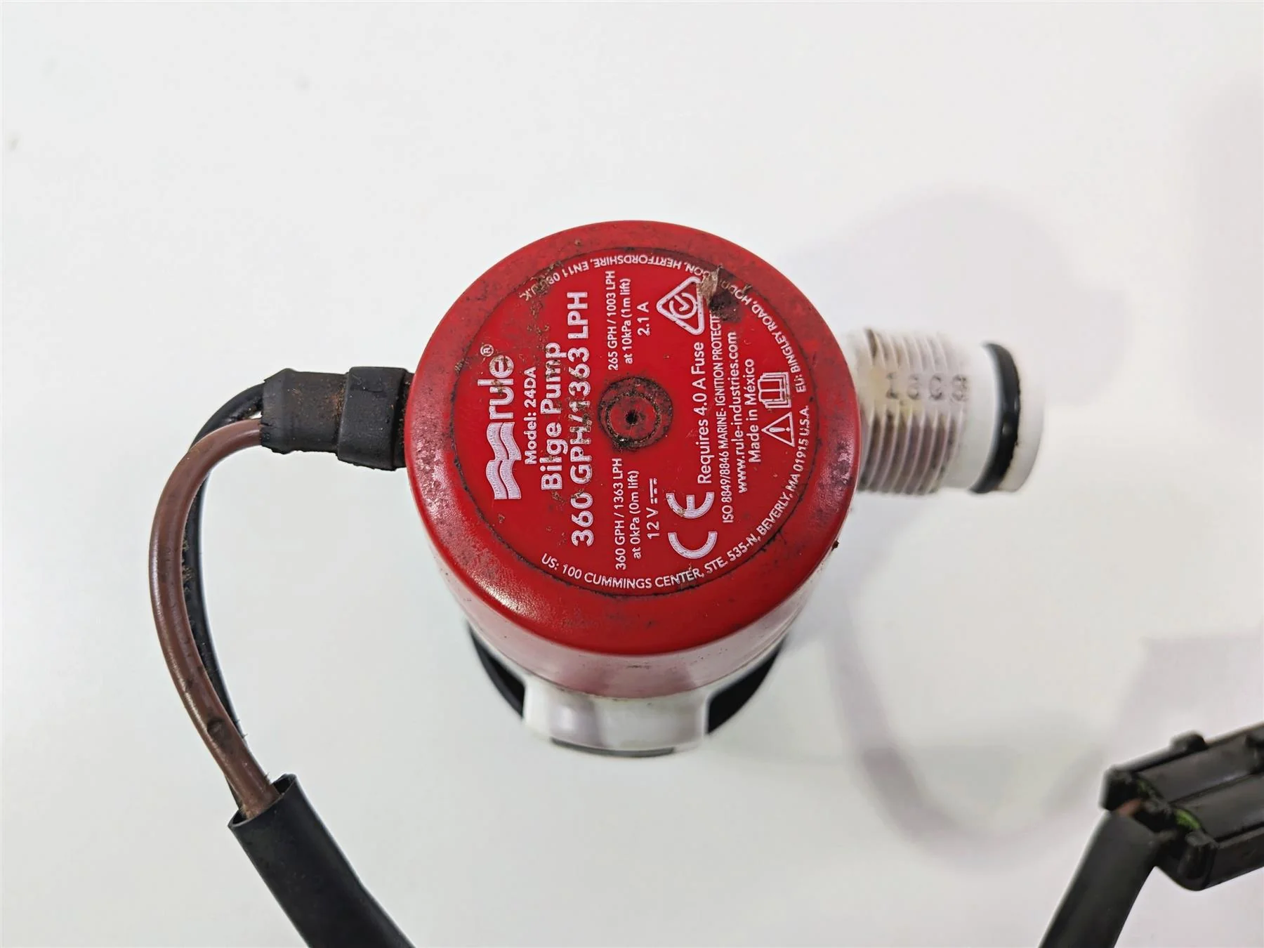 2019 Sea-Doo Spark 900 Trixx Rule Bilge Pump 24DA + Wiring Set 278003483 - Image 7