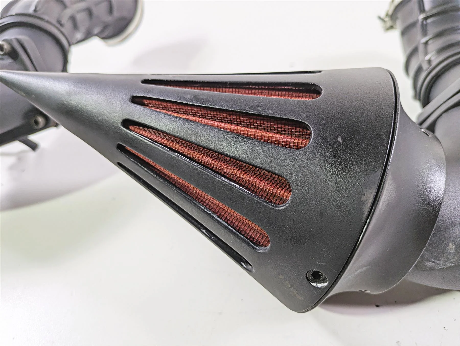 2019 Suzuki M109R VZR1800 Boulevard Dual Spike Flat Black Red Filter AC-236-BK - Image 10