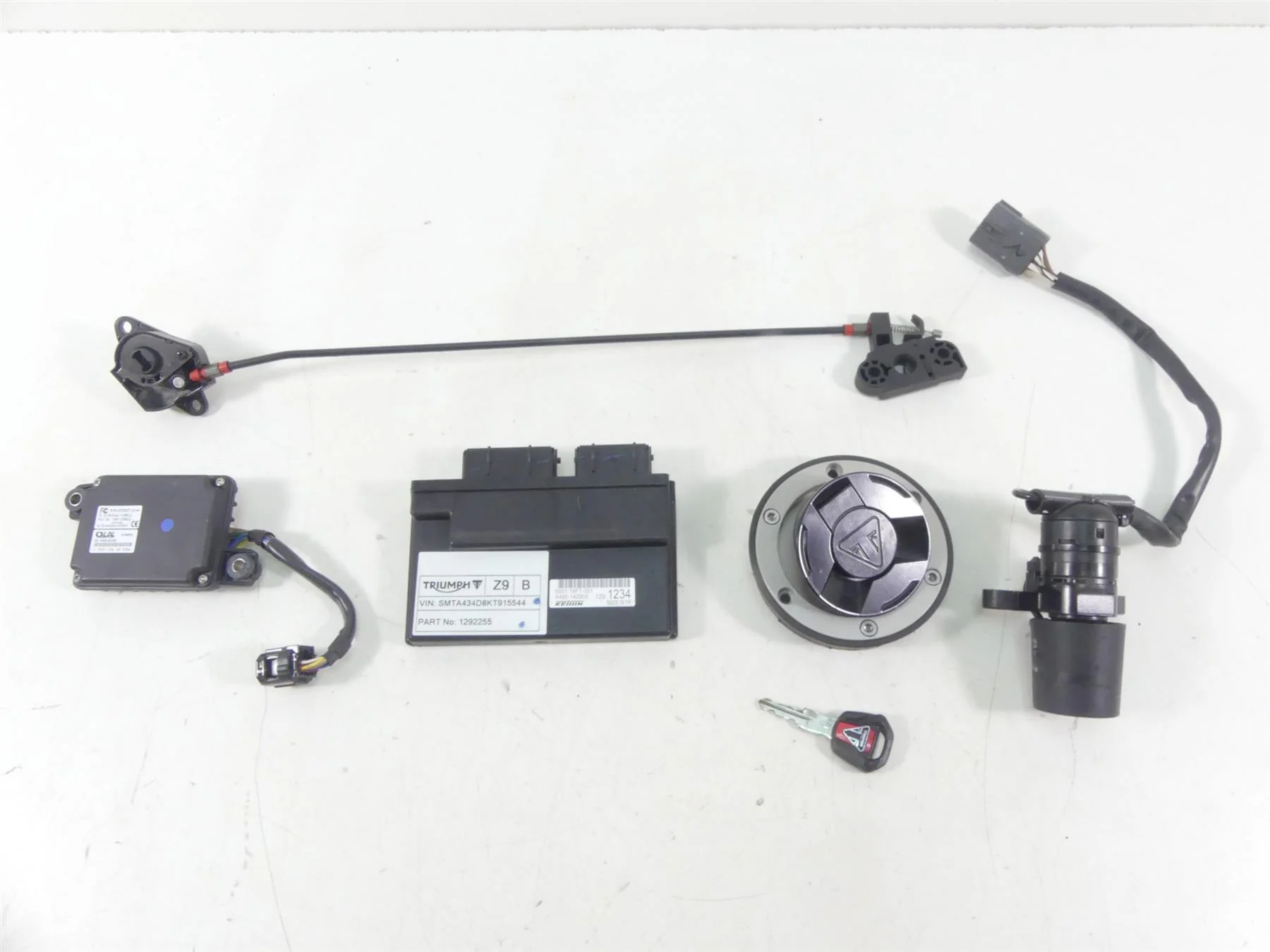 2019 Triumph Street Triple 765R Ignition Switch Key Immobilizer Cdi Set T1291234