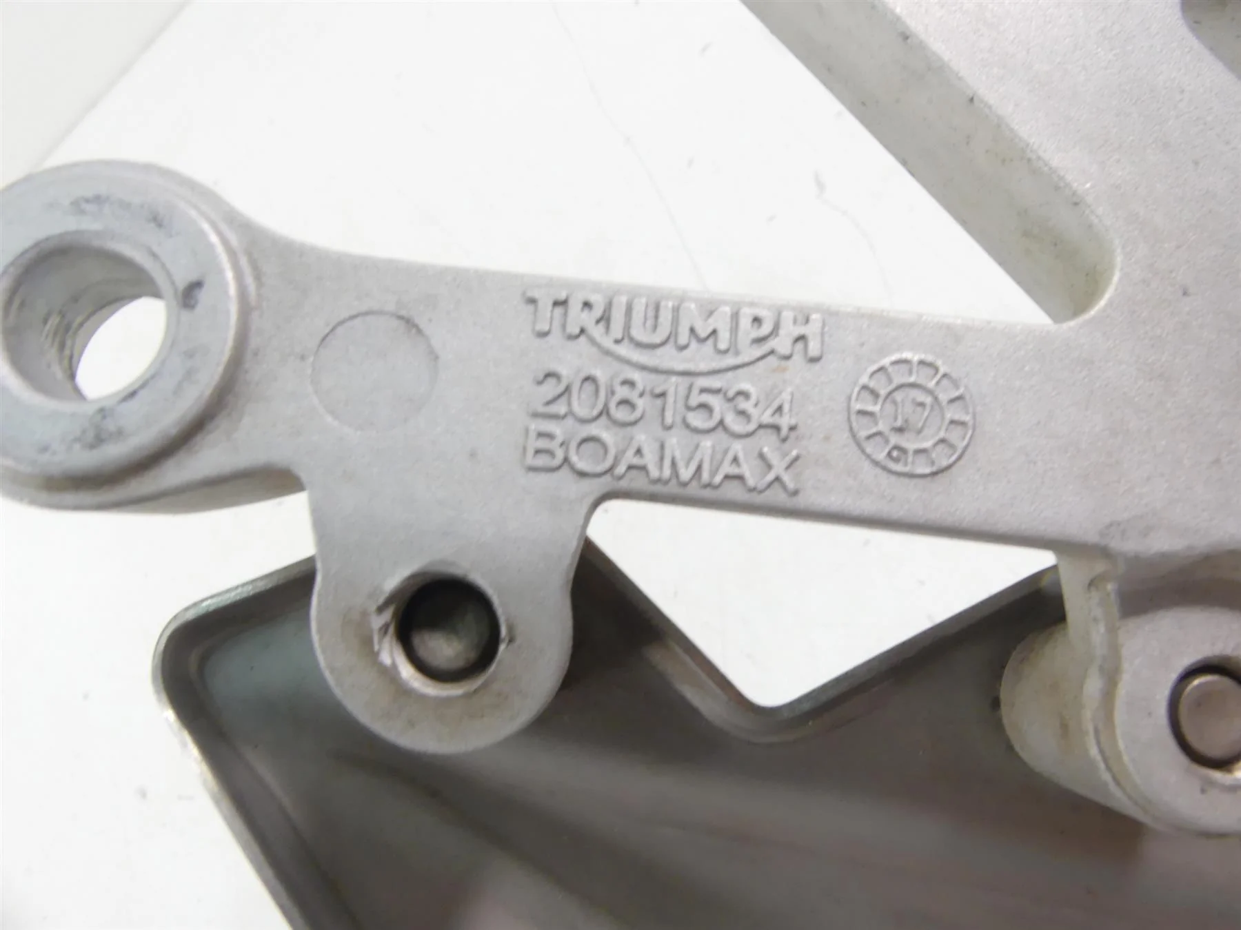 2019 Triumph Street Triple 765R Left Rider Footpeg Foot Rest T2081534 - Image 7