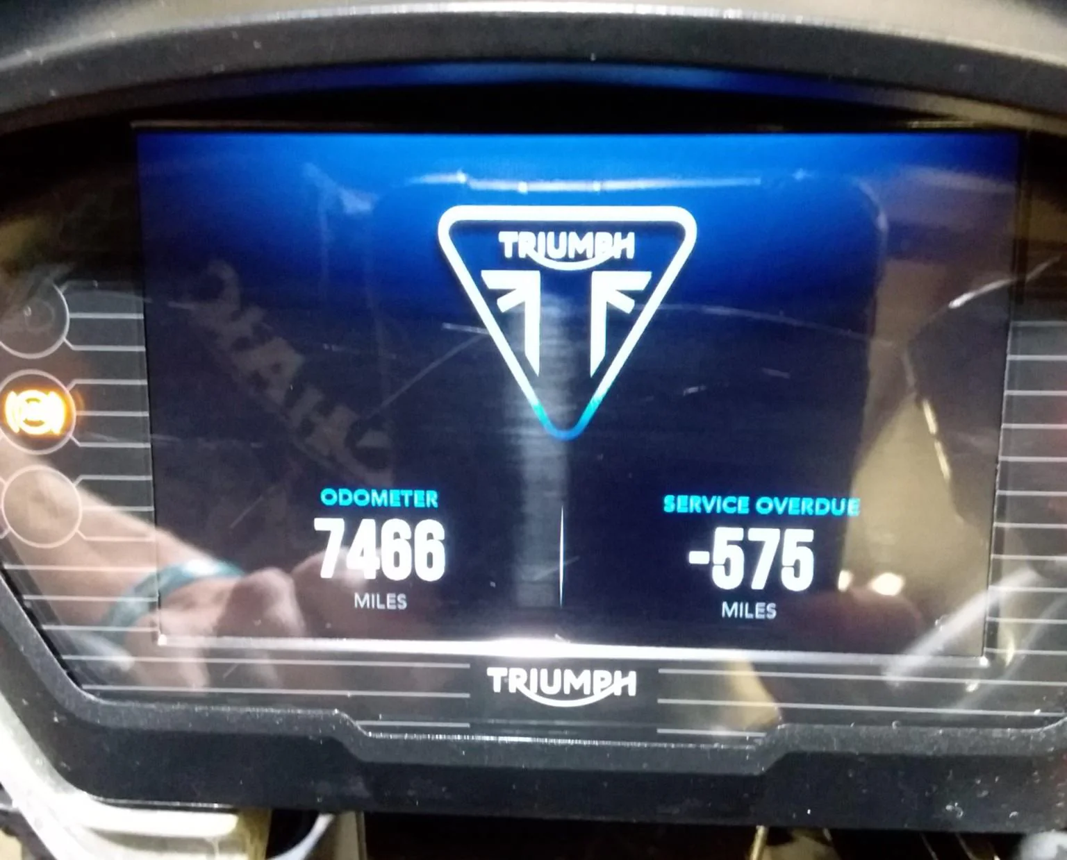 2019 Triumph Street Triple 765R Speedometer Gauge Instrument Cluster 7K T2501993 - Image 2