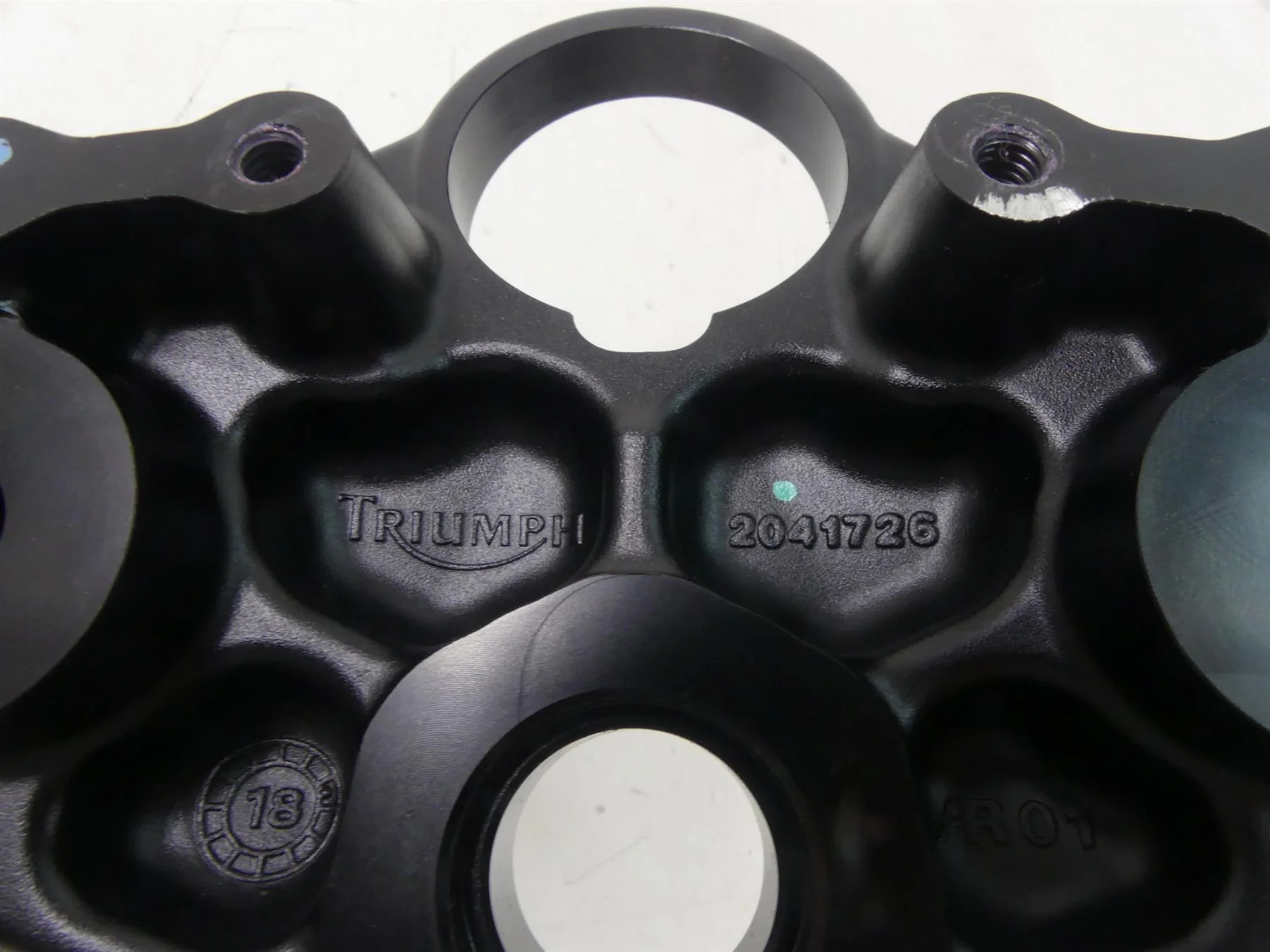2019 Triumph Street Triple 765R Upper Triple Tree Steering Clamp 50mm T2041726 - Image 6