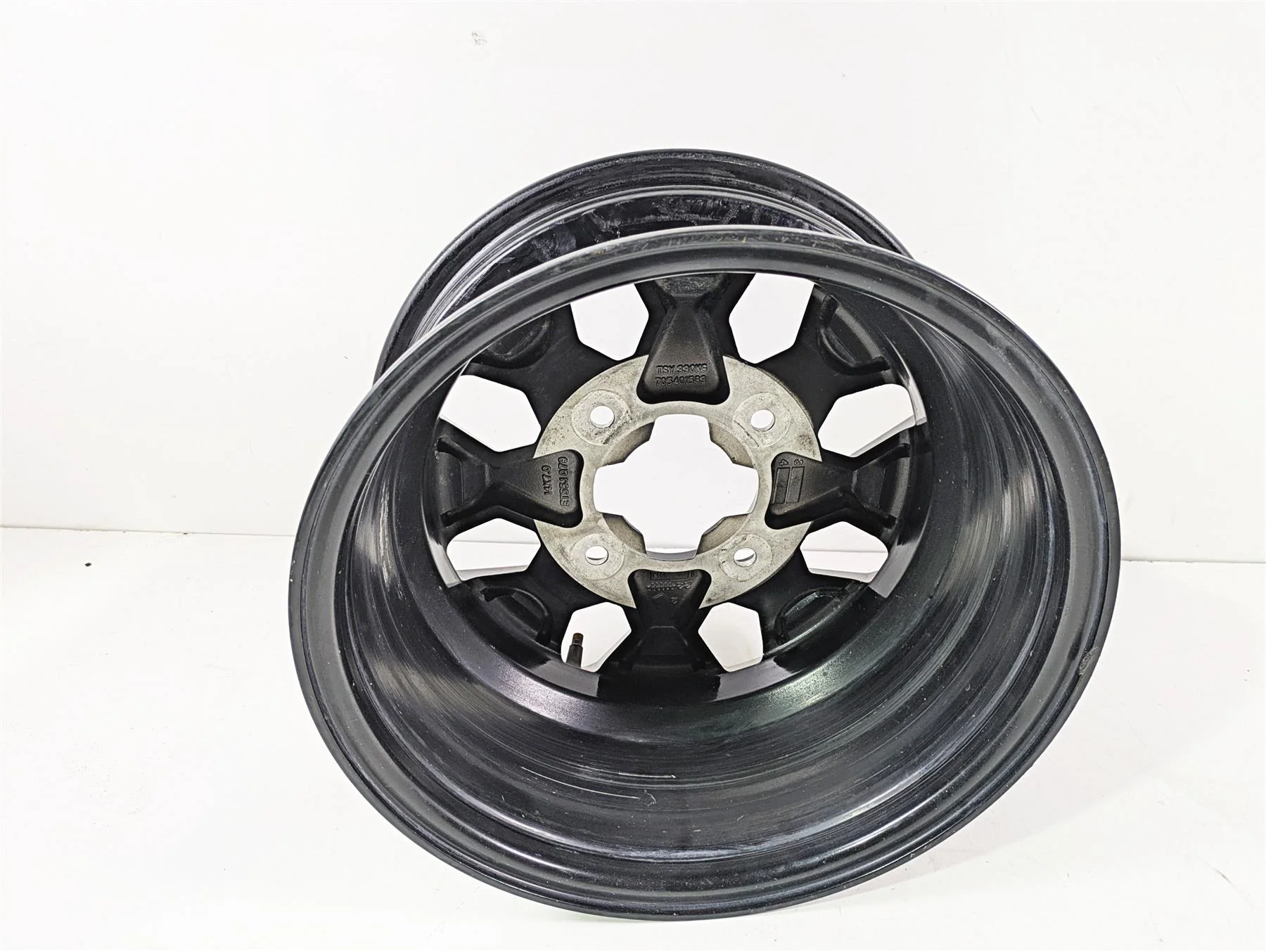 2020 Can Am Maverick X3 Turbo R STD Rear Right 14x7 Stock Wheel Rim 705502493 - Image 3